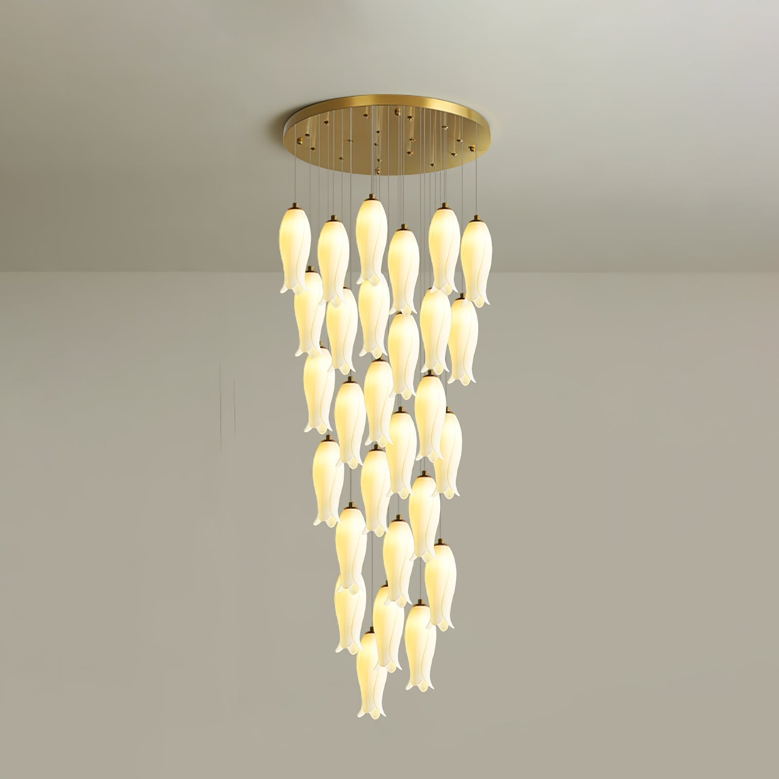 Sylirion Lustre en Albâtre et Laiton