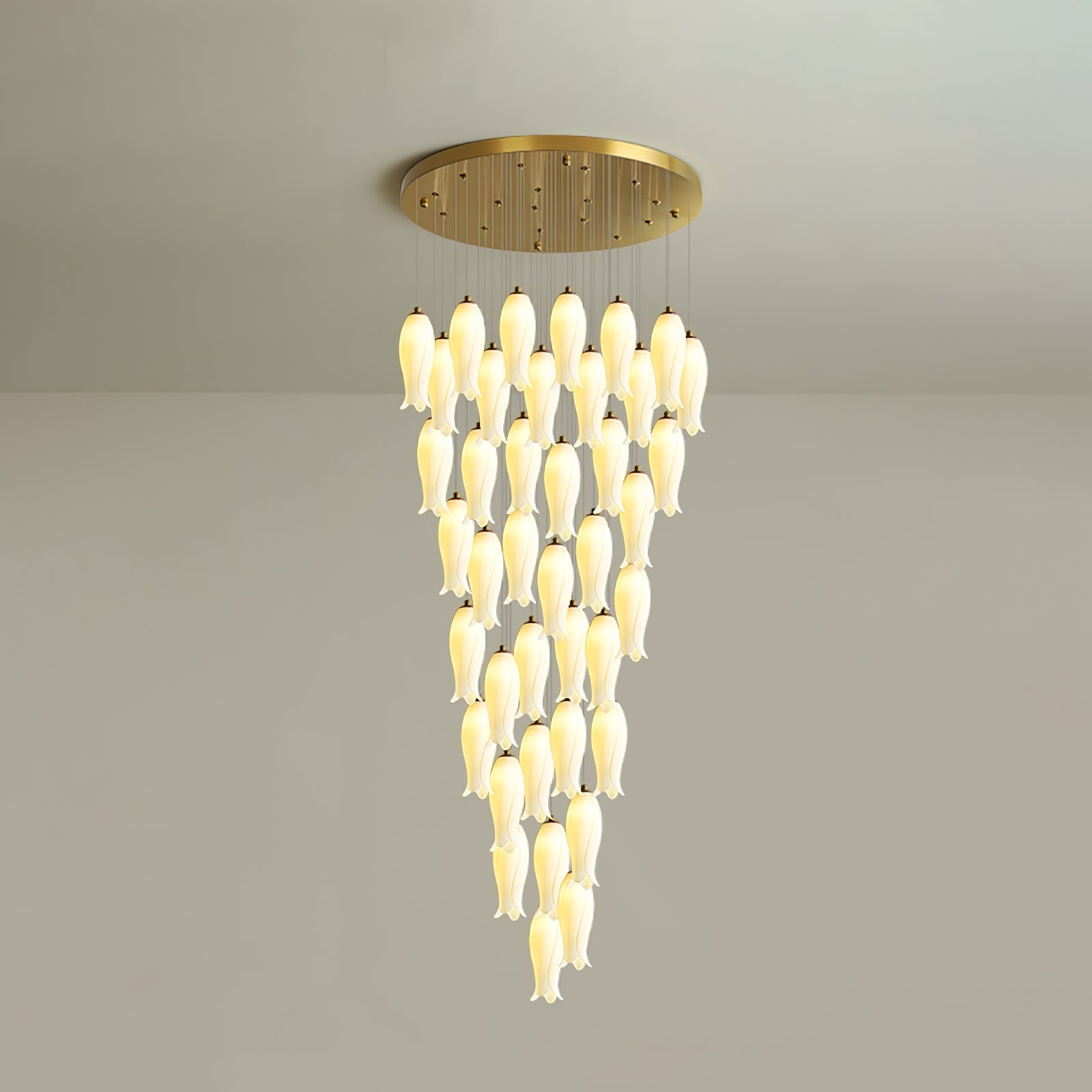 Sylirion Lustre en Albâtre et Laiton