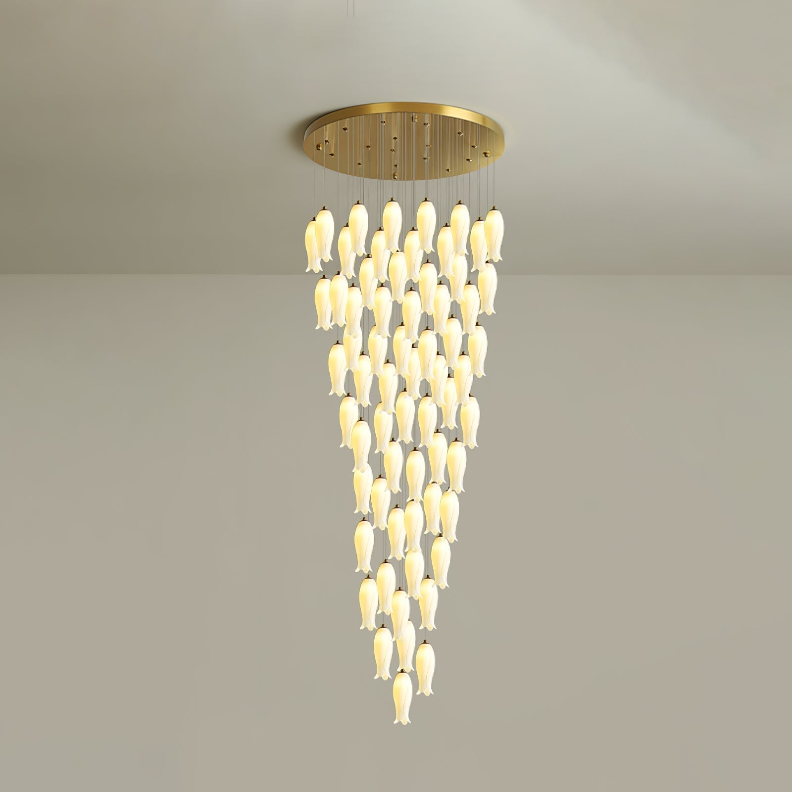 Sylirion Lustre en Albâtre et Laiton