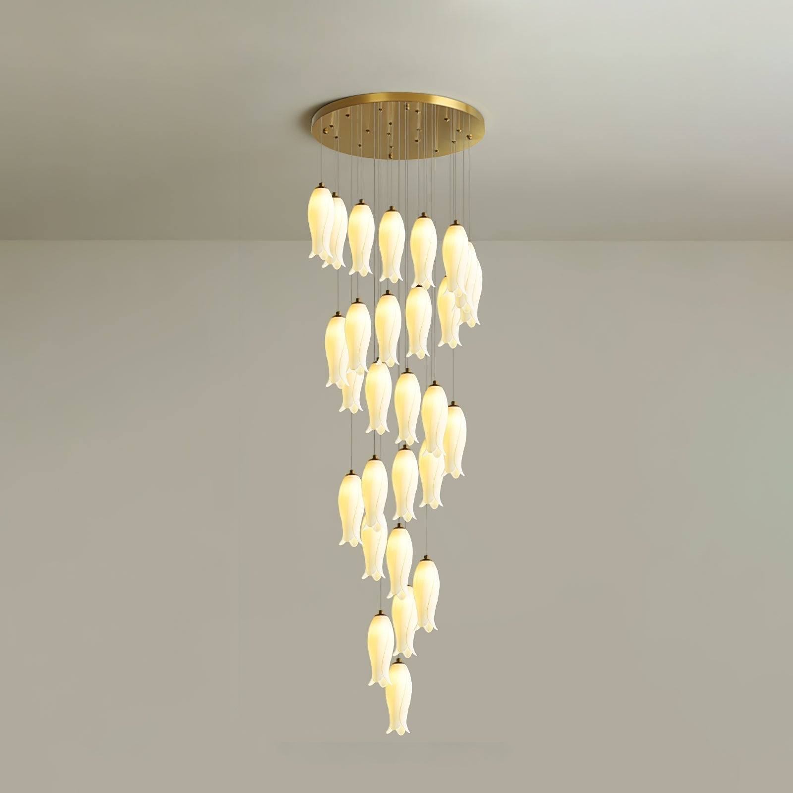 Sylirion Lustre en Albâtre et Laiton