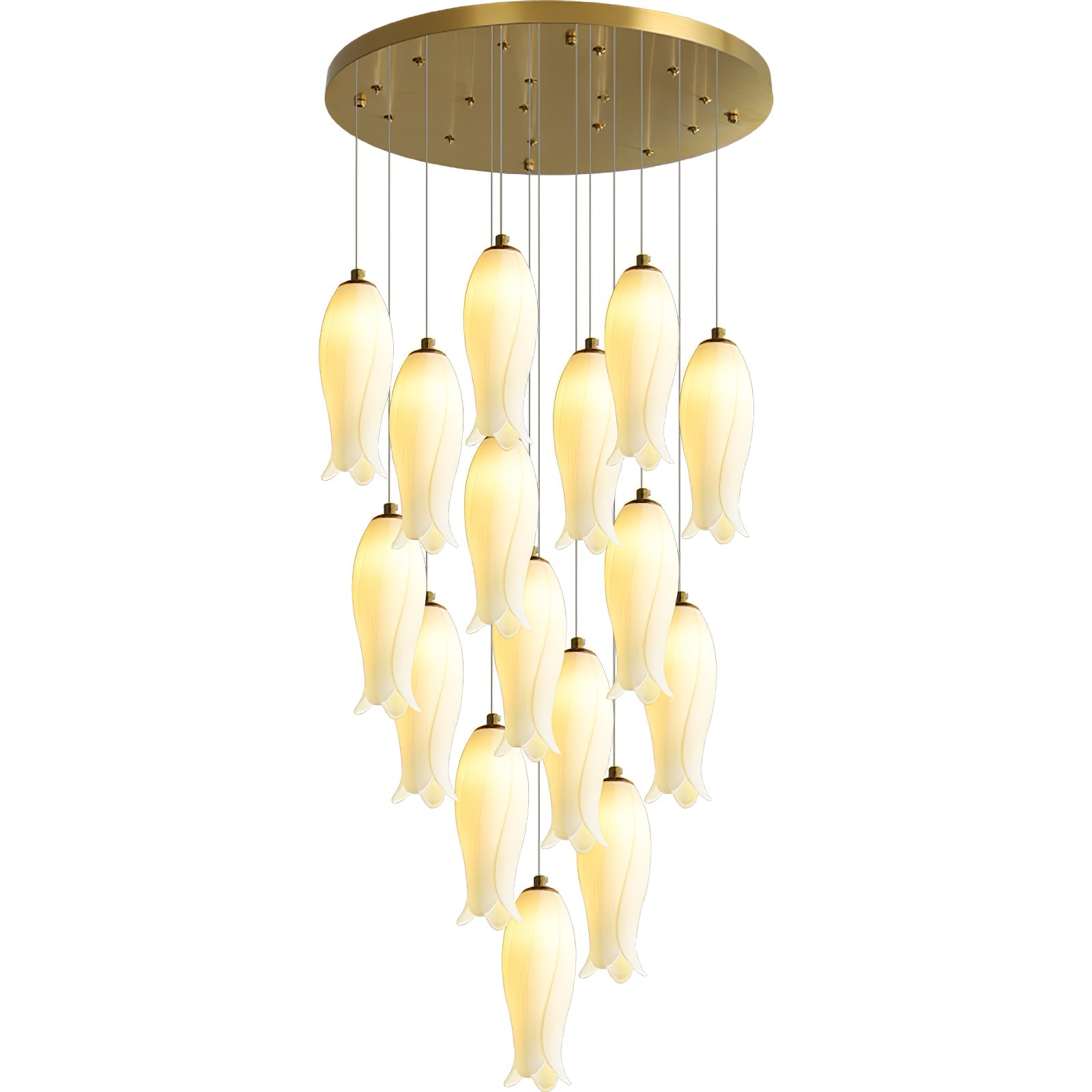Sylirion Lustre en Albâtre et Laiton