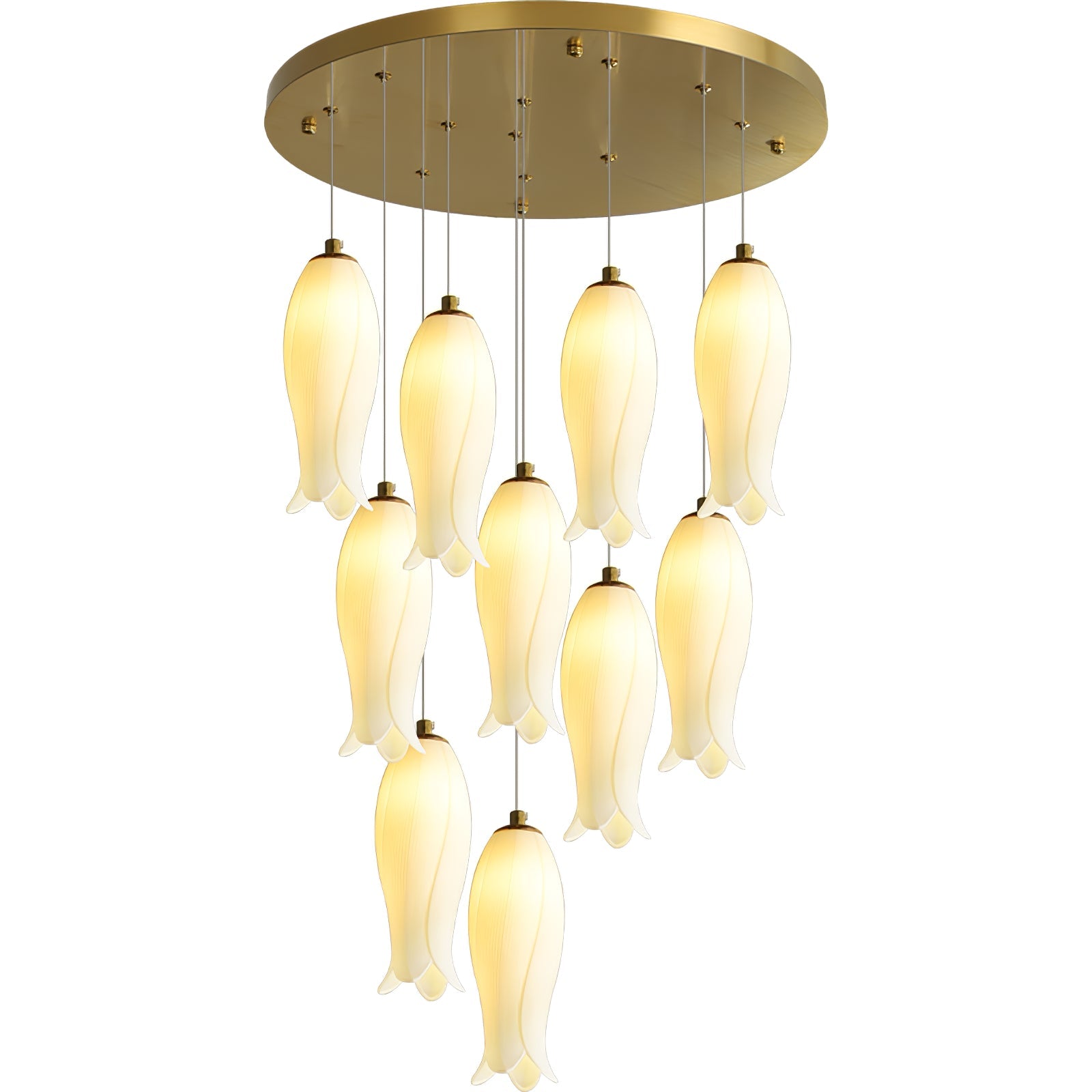 Sylirion Lustre en Albâtre et Laiton