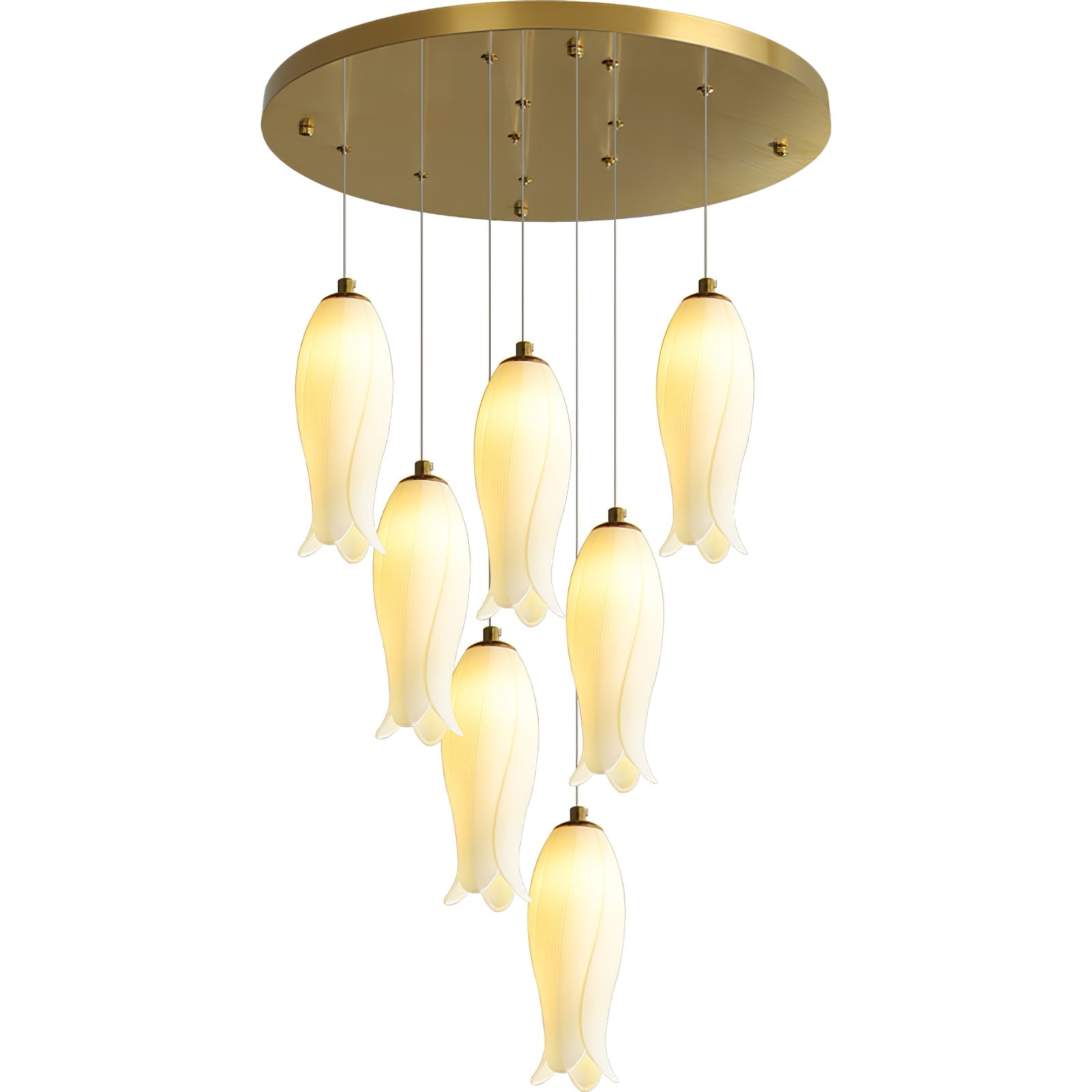 Sylirion Lustre en Albâtre et Laiton