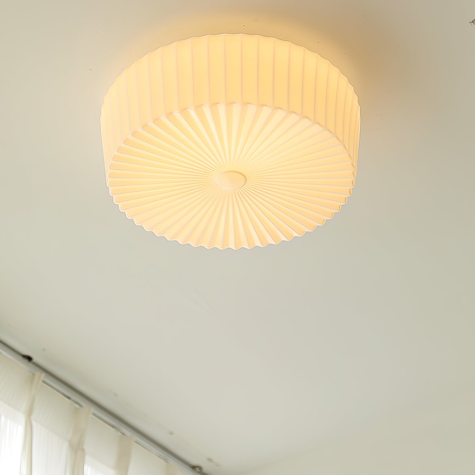 Lustra Plafonnier Tambour en Verre Radiant