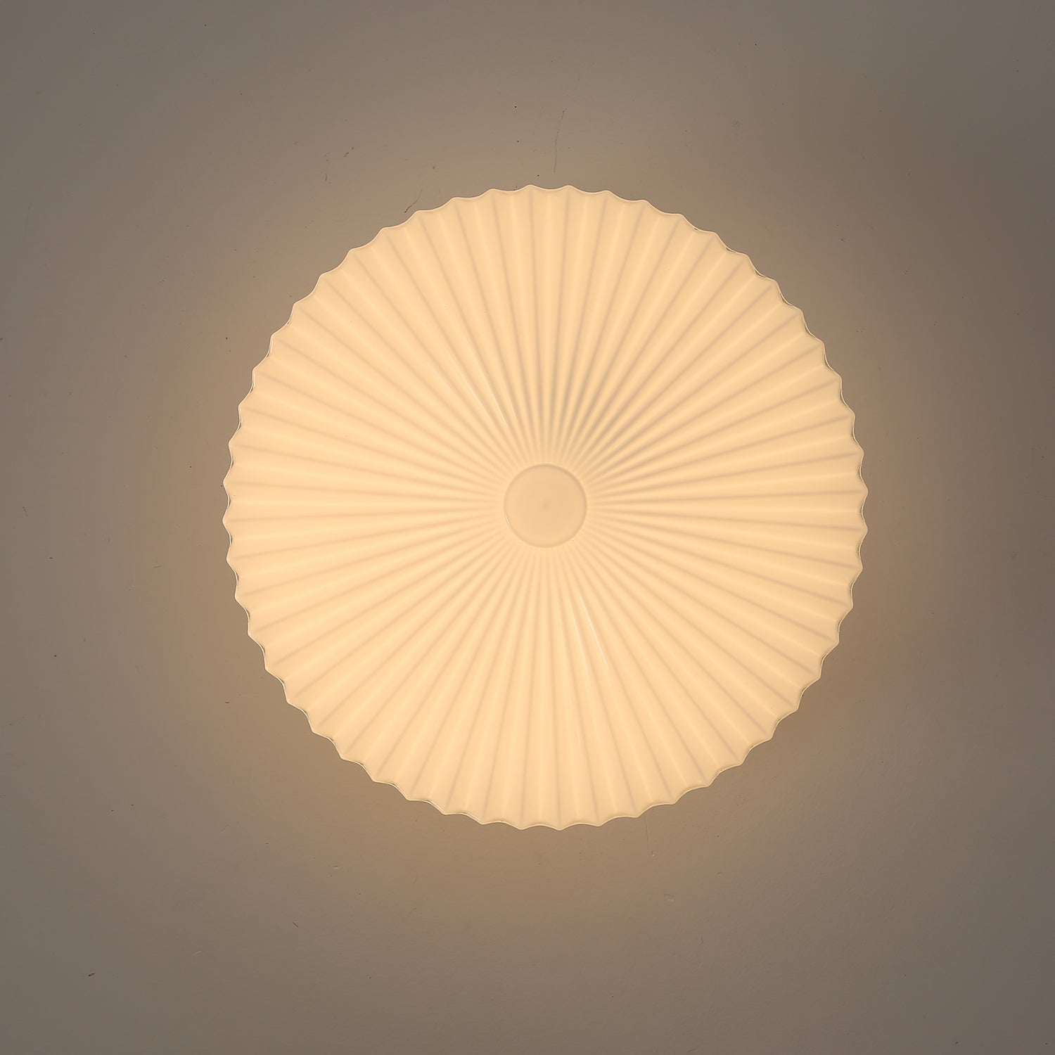 Lustra Plafonnier Tambour en Verre Radiant