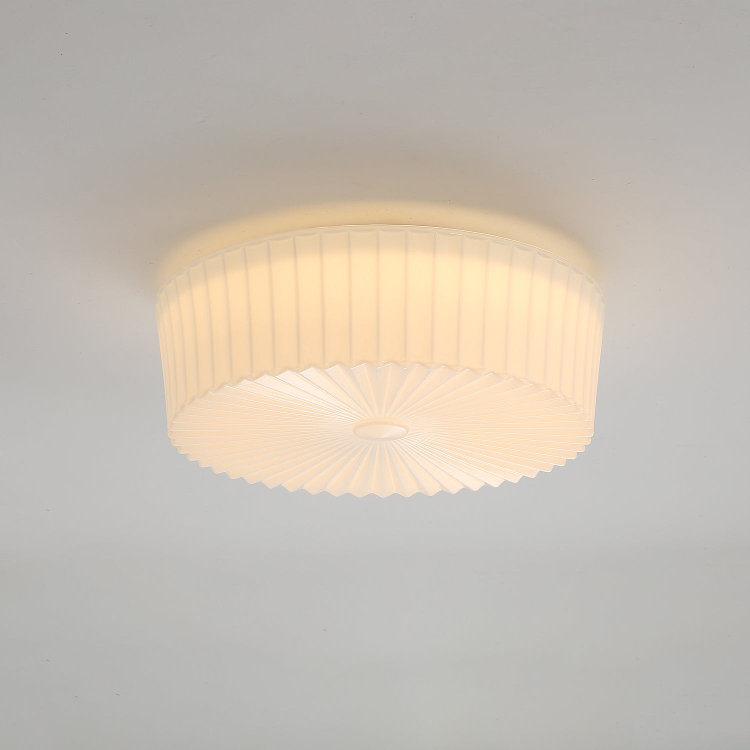 Lustra Plafonnier Tambour en Verre Radiant