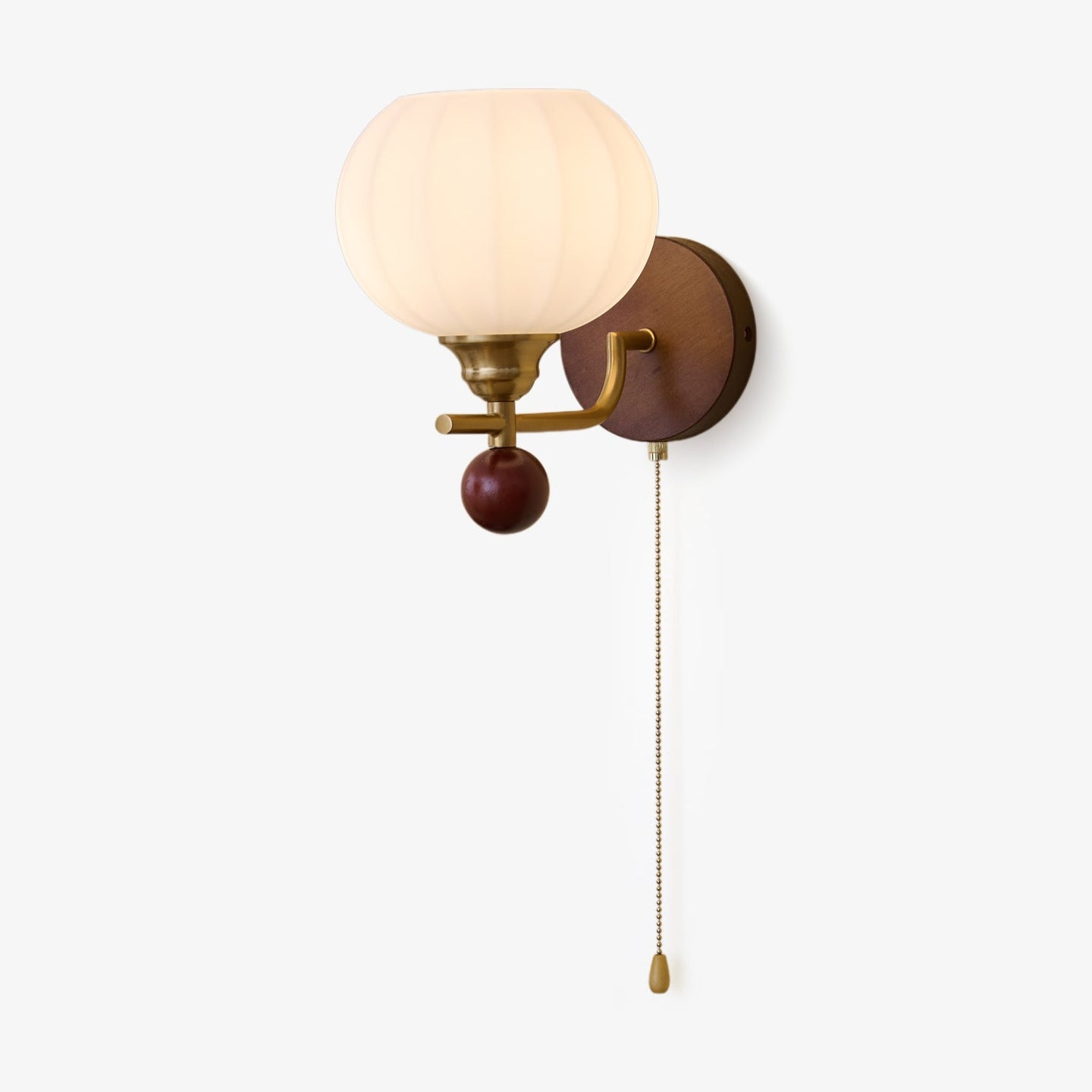 Bobble Applique Murale en Verre et Bois Premium