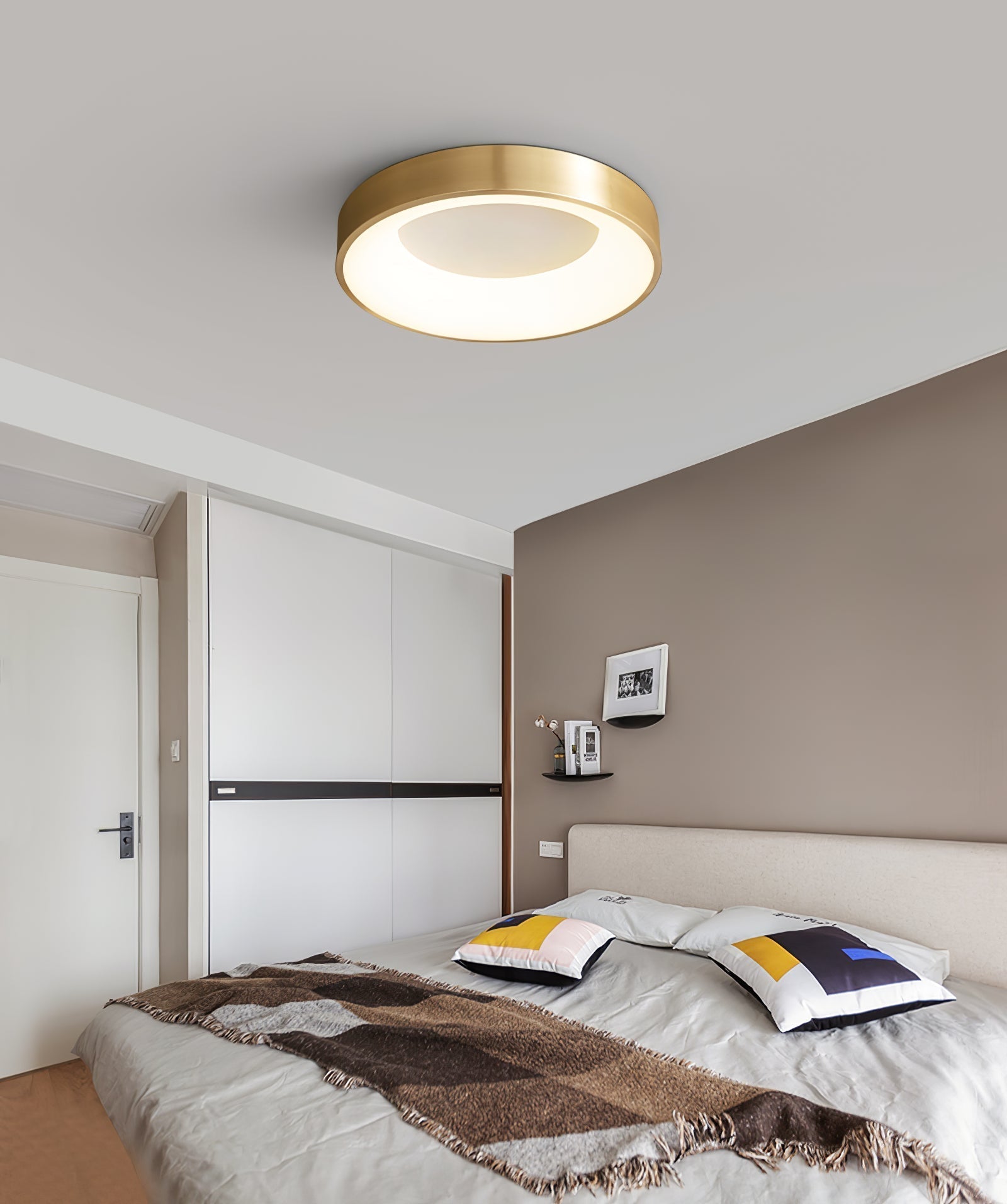 Zetheos Plafonnier Laiton Moderne Minimaliste