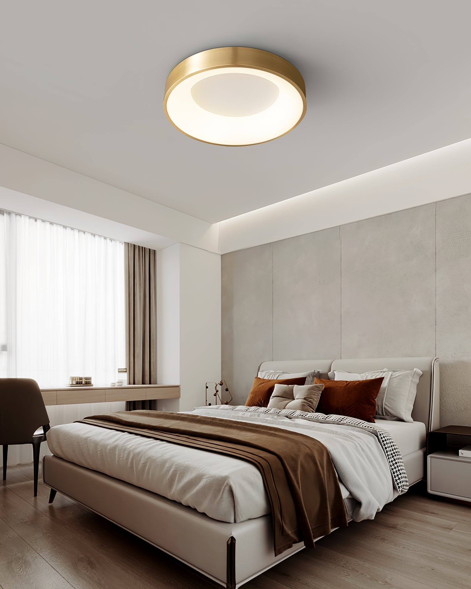 Zetheos Plafonnier Laiton Moderne Minimaliste