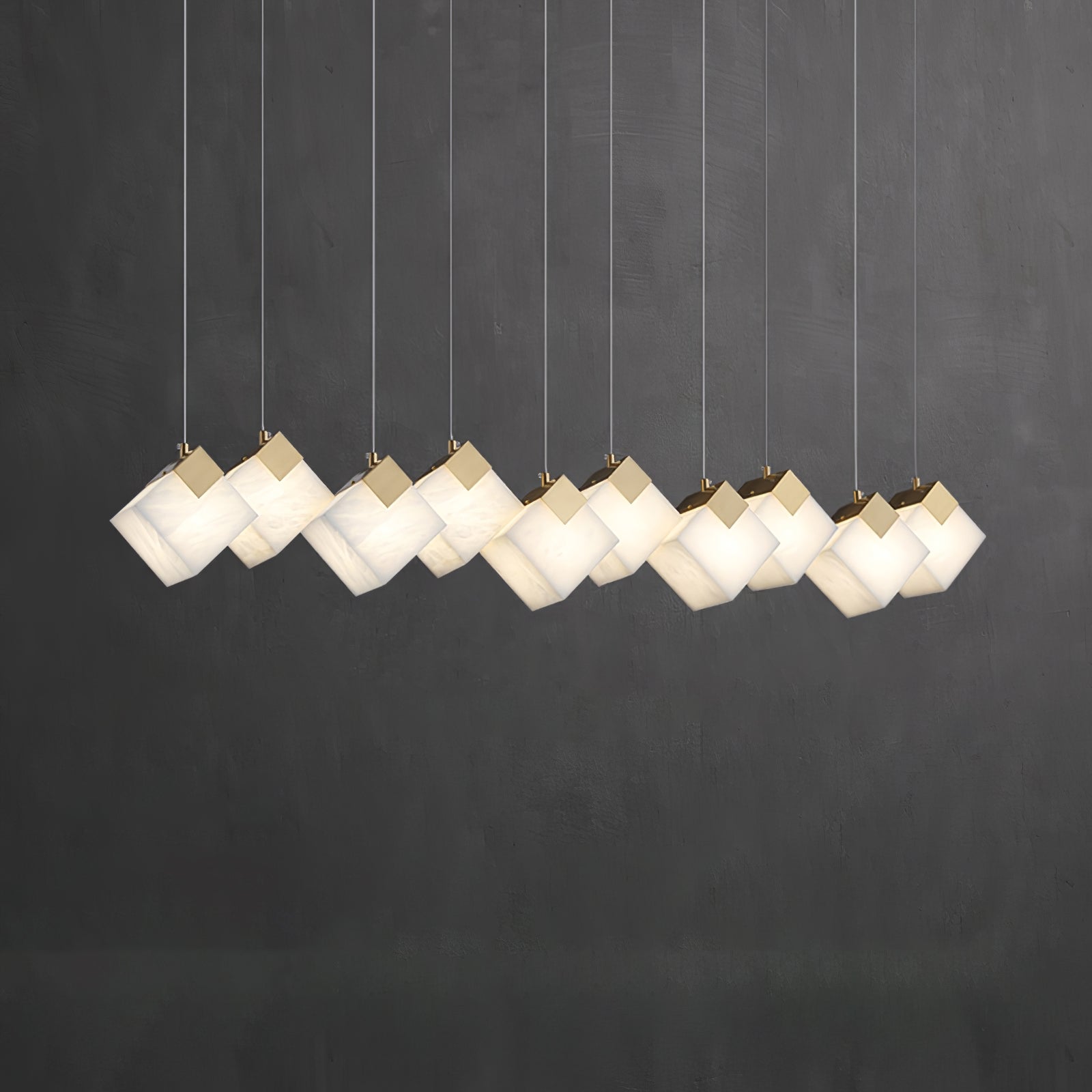 Vevariel Suspension Linéaire en Albâtre