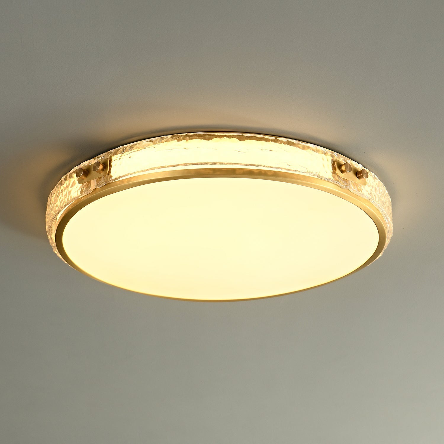 Evvine Lampe Plafonnier en Verre Minimaliste Moderne