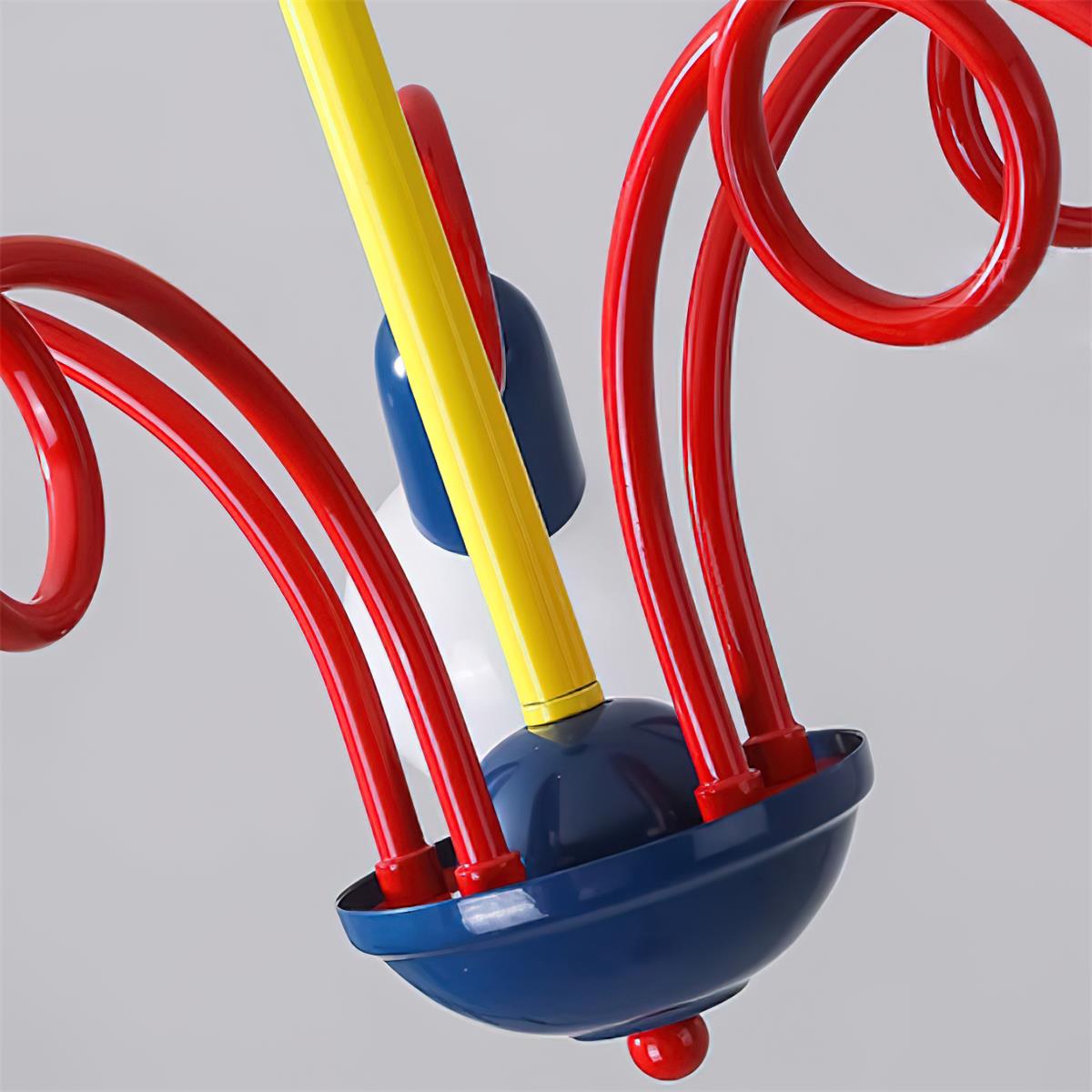 Luminosa Lustre Rouge Bleu Ludique Joyeux