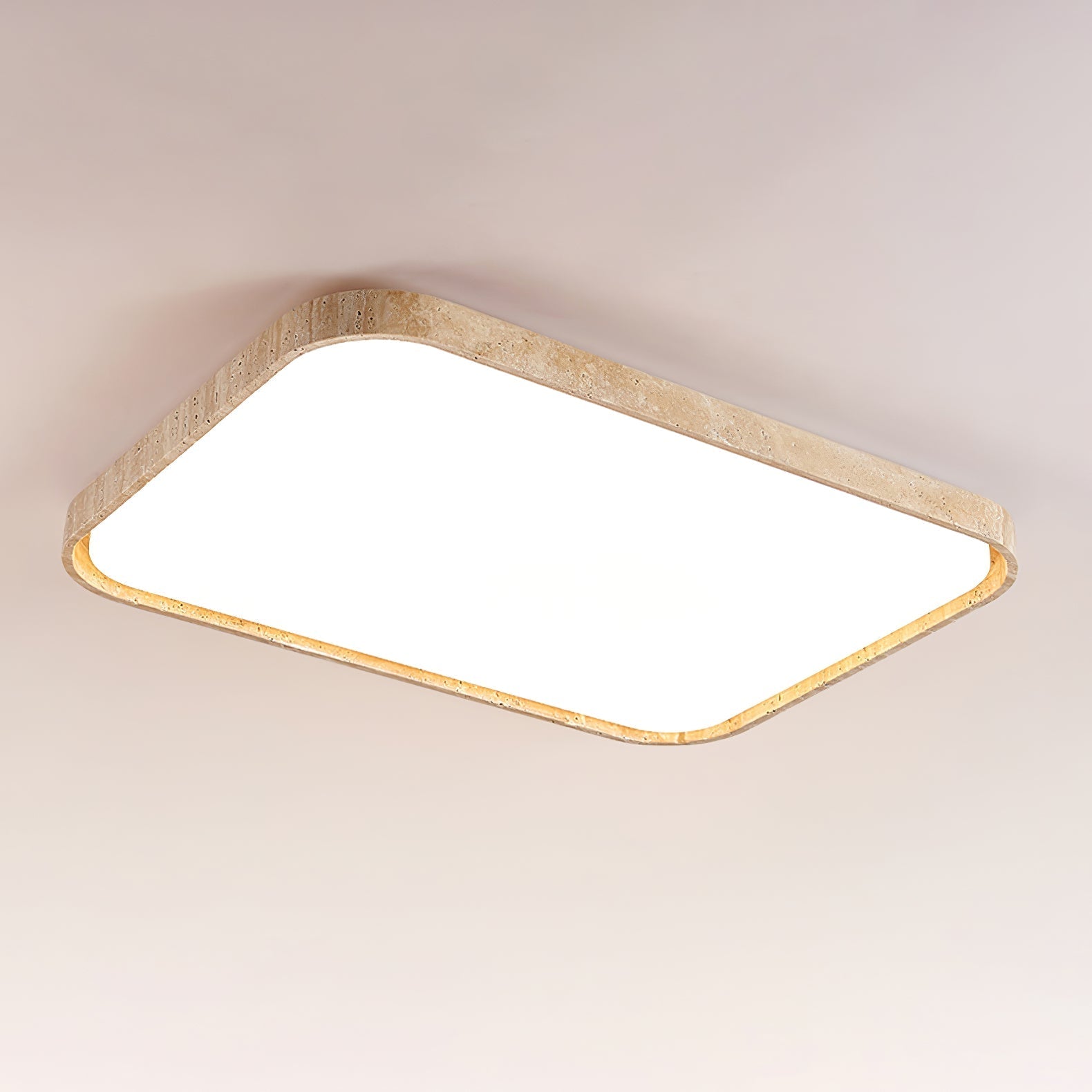 Aisle Lumière de Plafond Carrée en Travertin