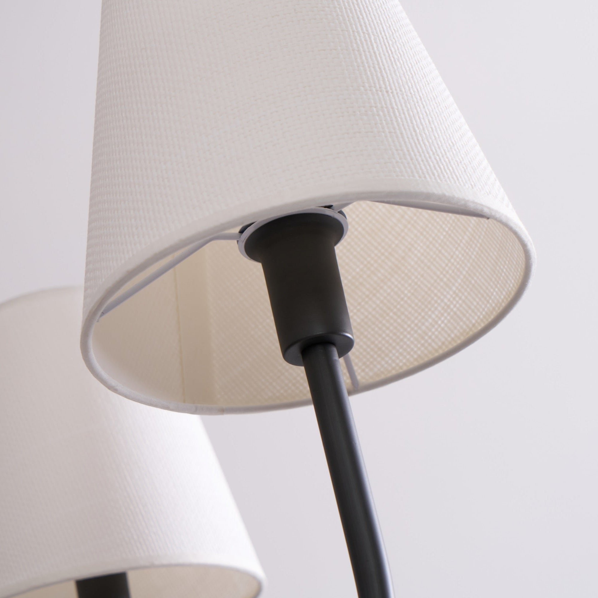 Aurvarira Lustre Classique Noir en Tissu Lumos