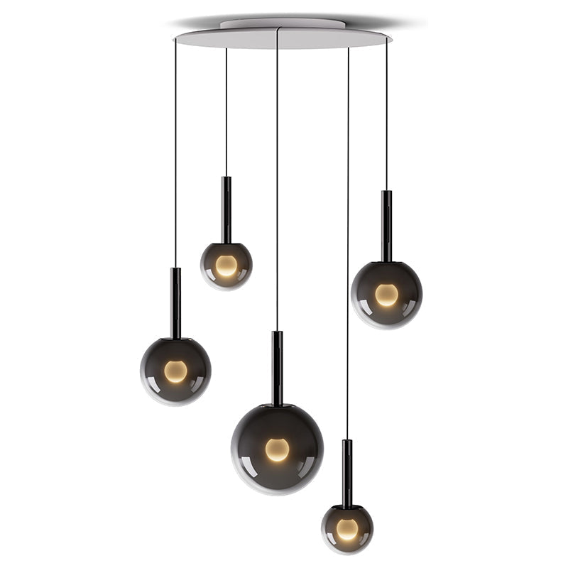 Vetheel Suspension Métal Verre Nuage Traditionnel