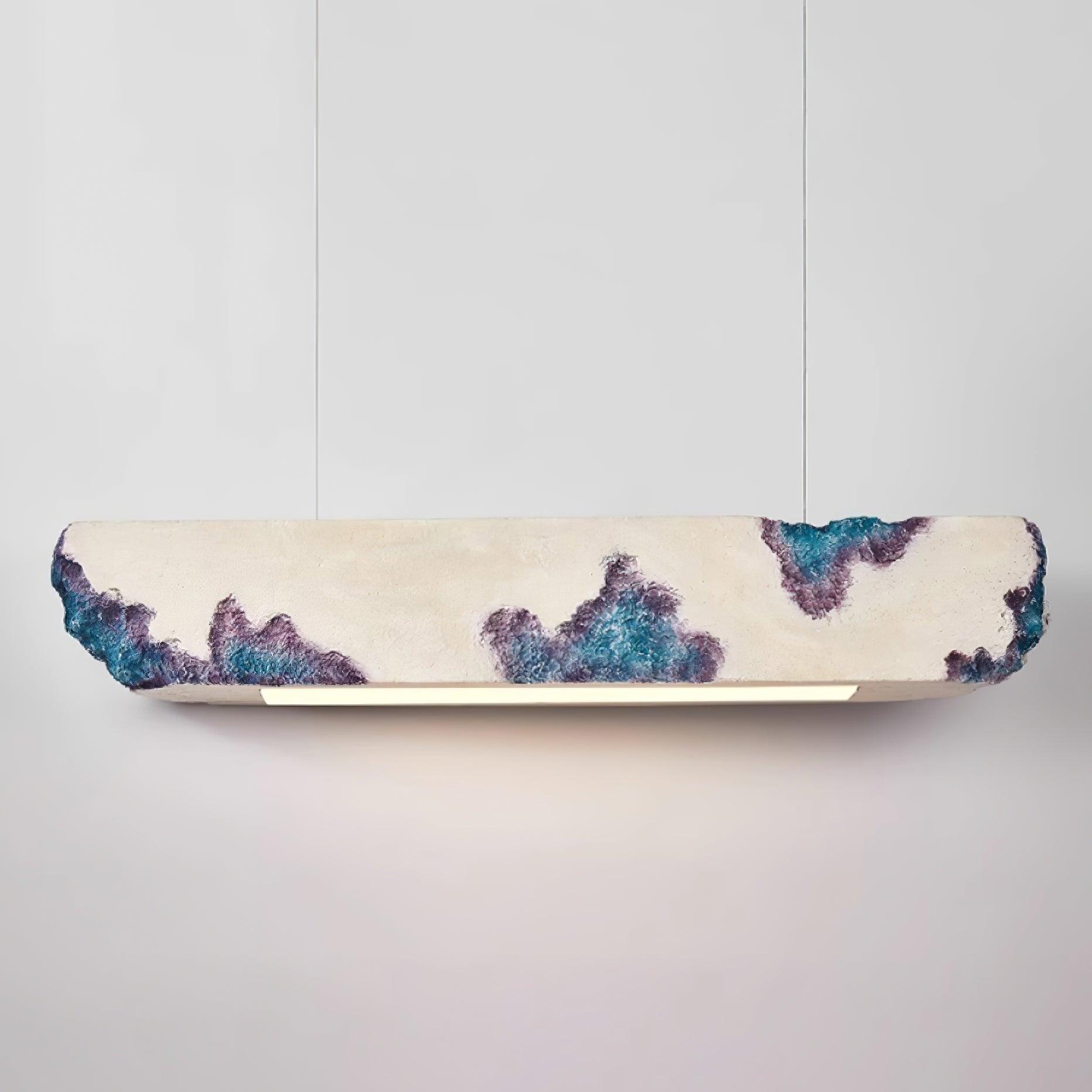 Lunar Gleam Suspension Texturée Minimaliste Céleste