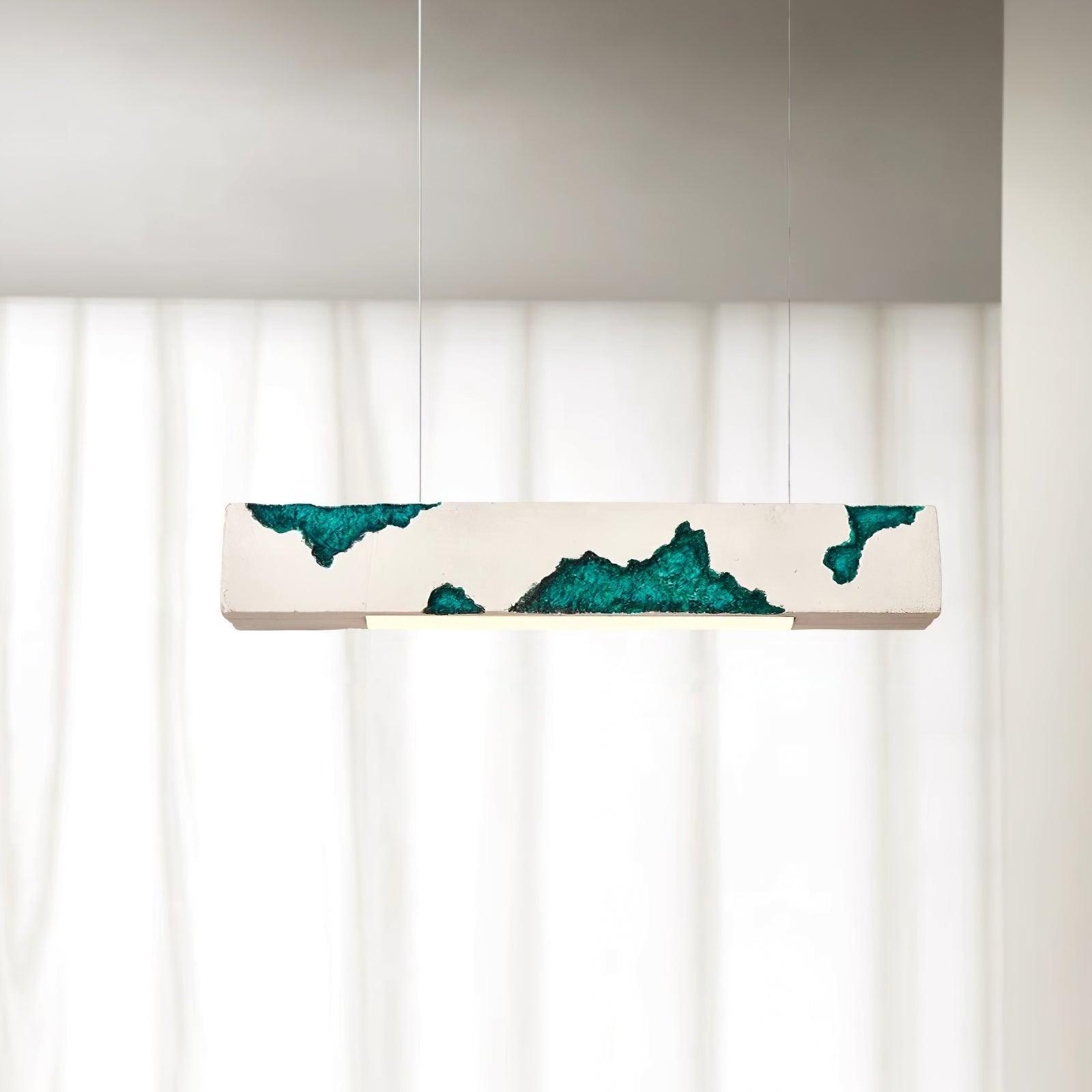 Lunar Gleam Suspension Texturée Minimaliste Céleste