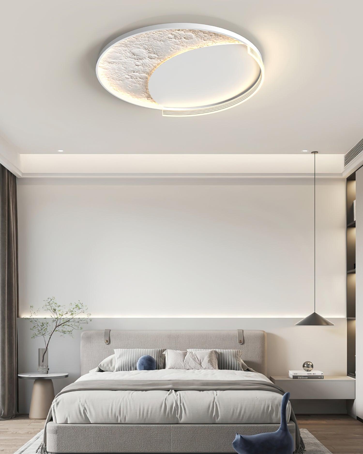 Syvine Plafonnier LED lunaire Nordic Art