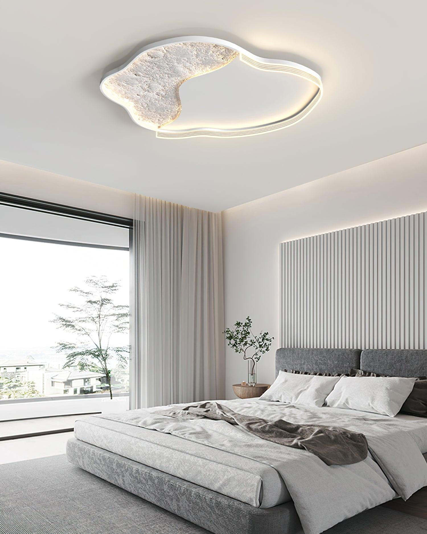 Syvine Plafonnier LED lunaire Nordic Art