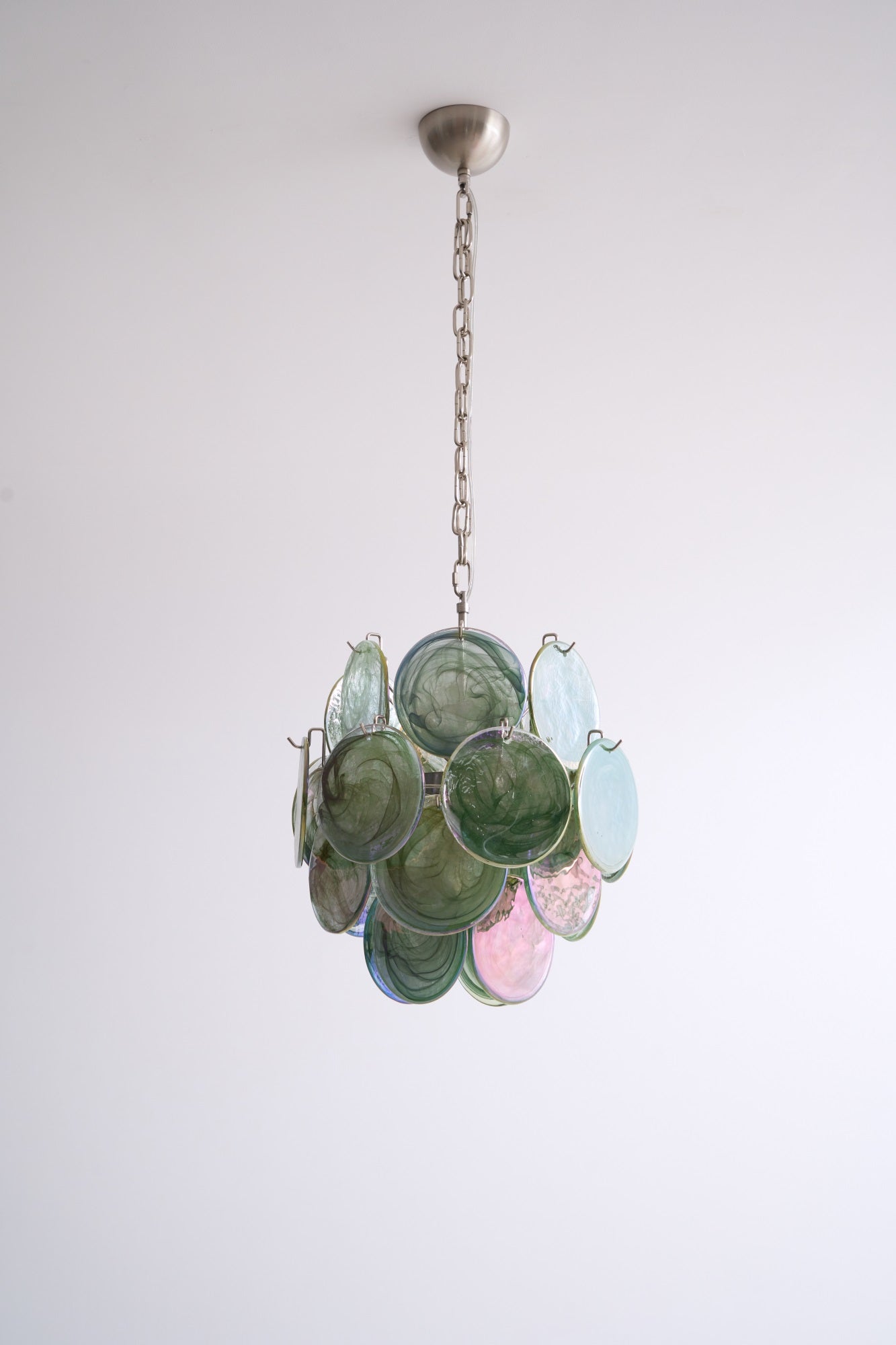 Aurora Lustre Multicolore Murano Disque Superposé Artistique