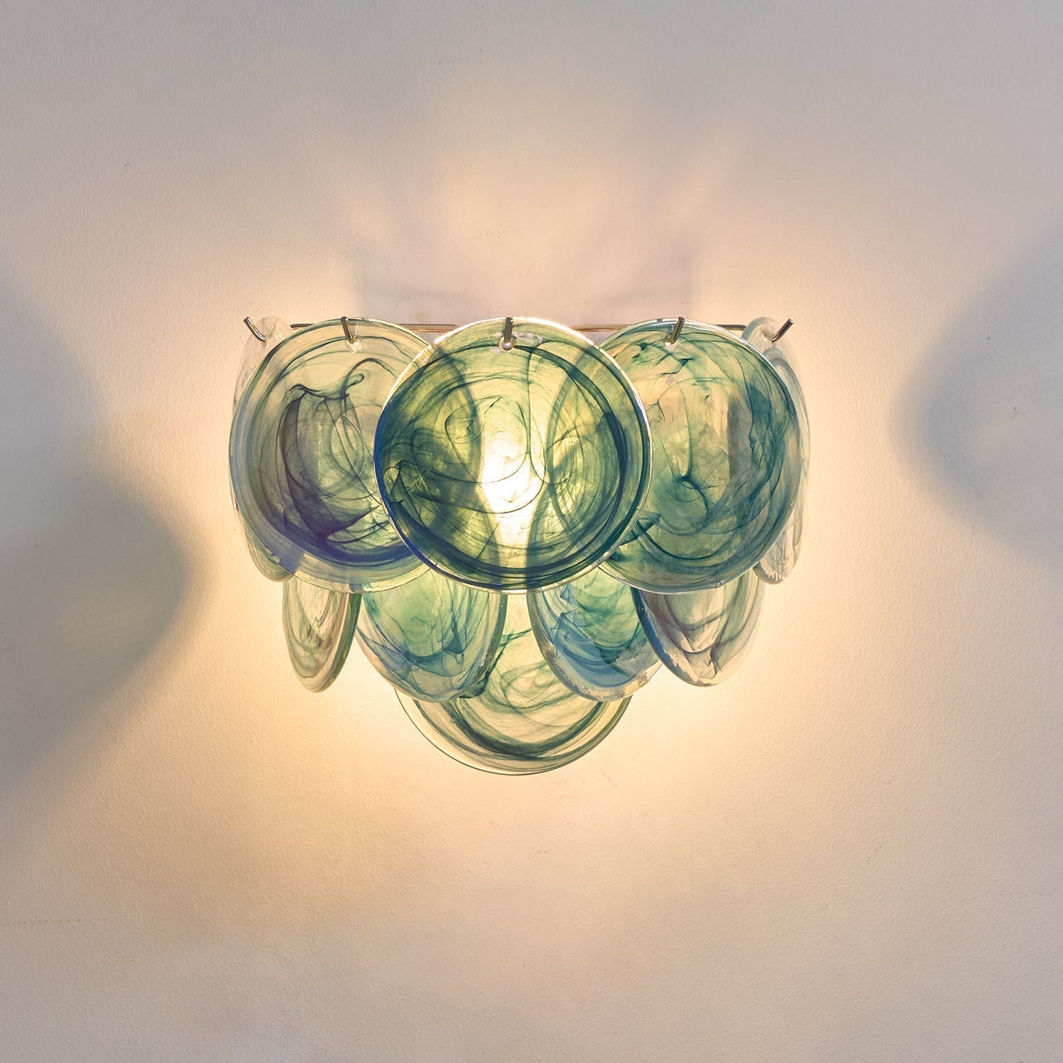Aurora Applique Murale Disque Verre Murano Artistique