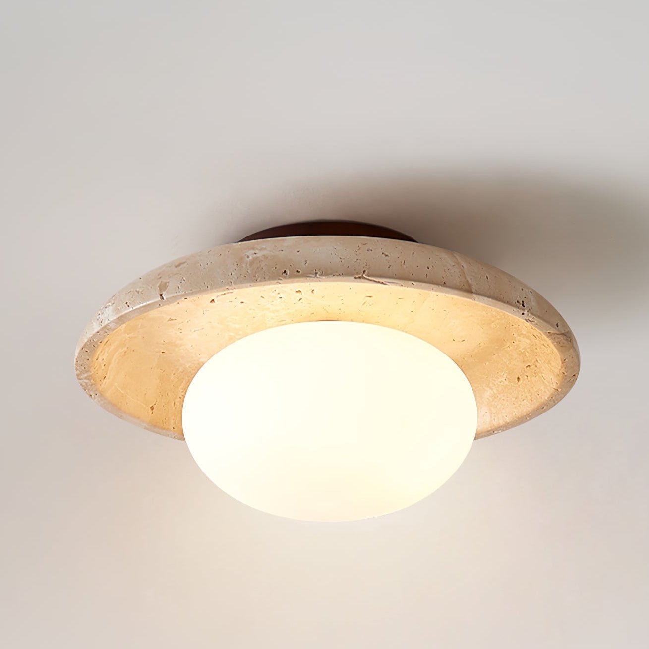 Cataliel Lampe Plafonnier Minimaliste en Travertin