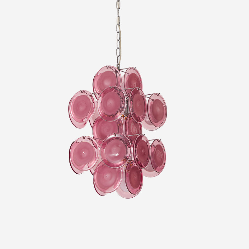 Luniva Suspension Groupes de Verre Rosé