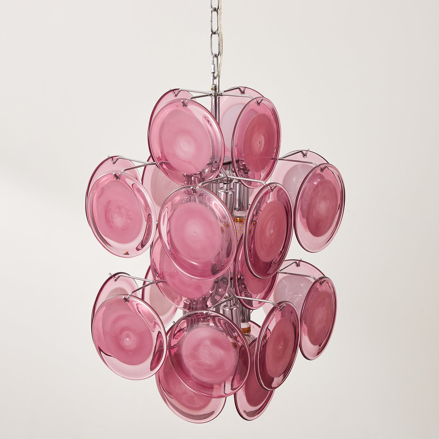 Luniva Suspension Groupes de Verre Rosé