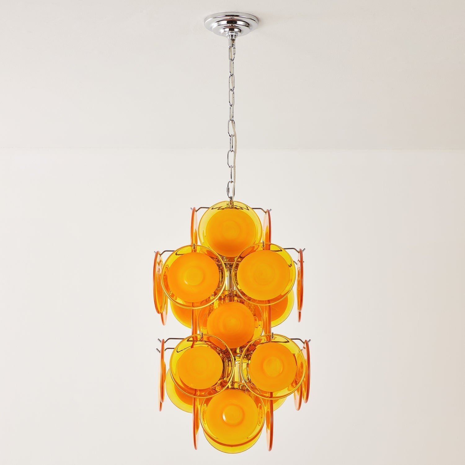 Luniva Suspension Groupes de Verre Rosé