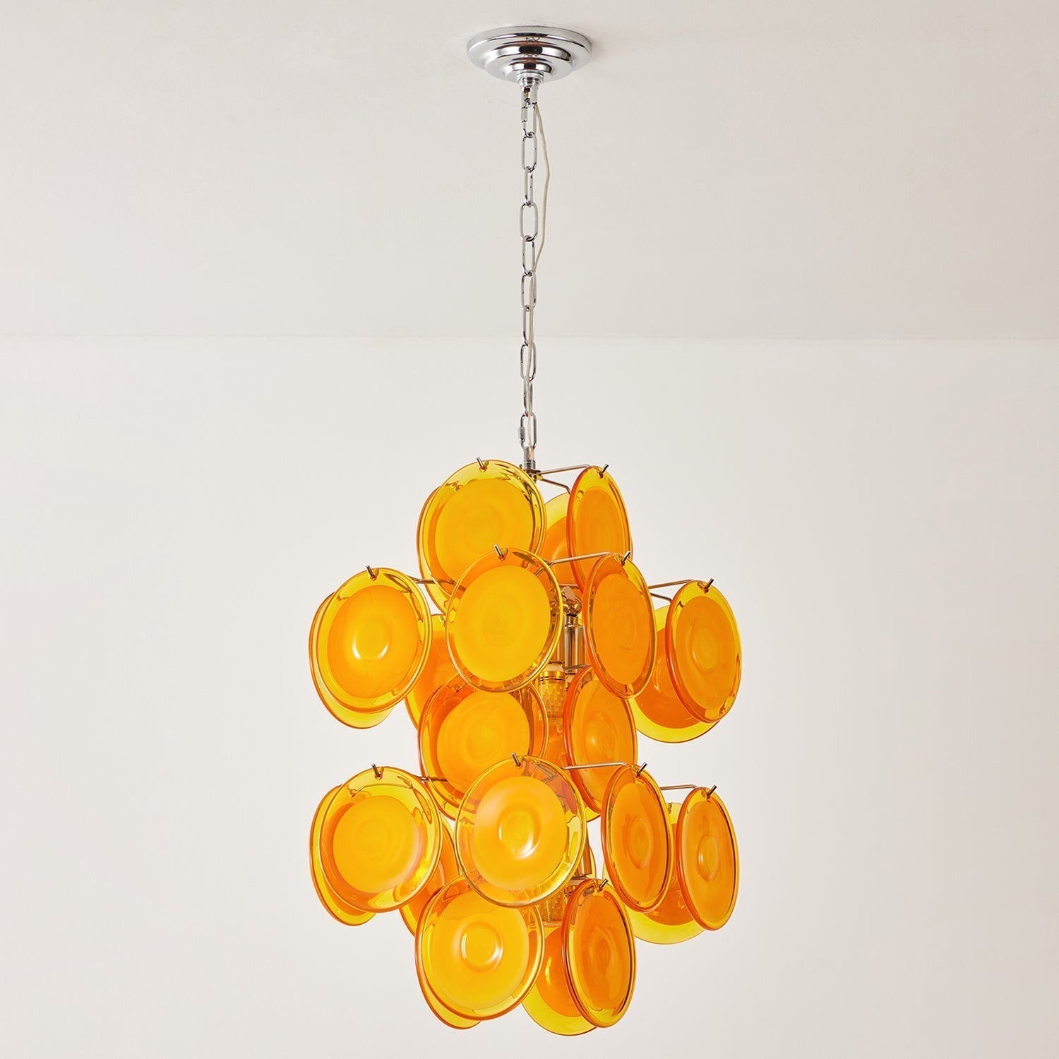 Luniva Suspension Groupes de Verre Rosé
