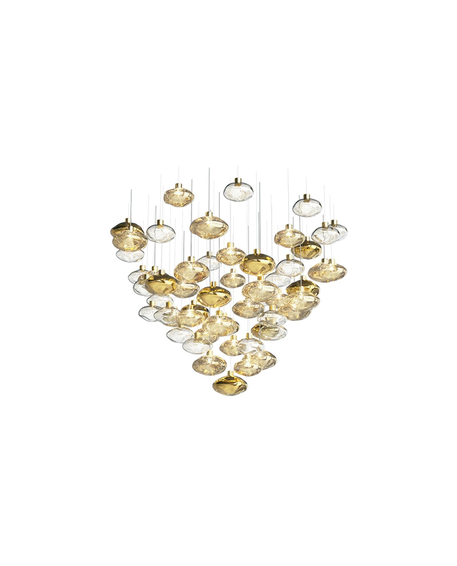 Elmarel Lustre Cristal Flottant Escalier