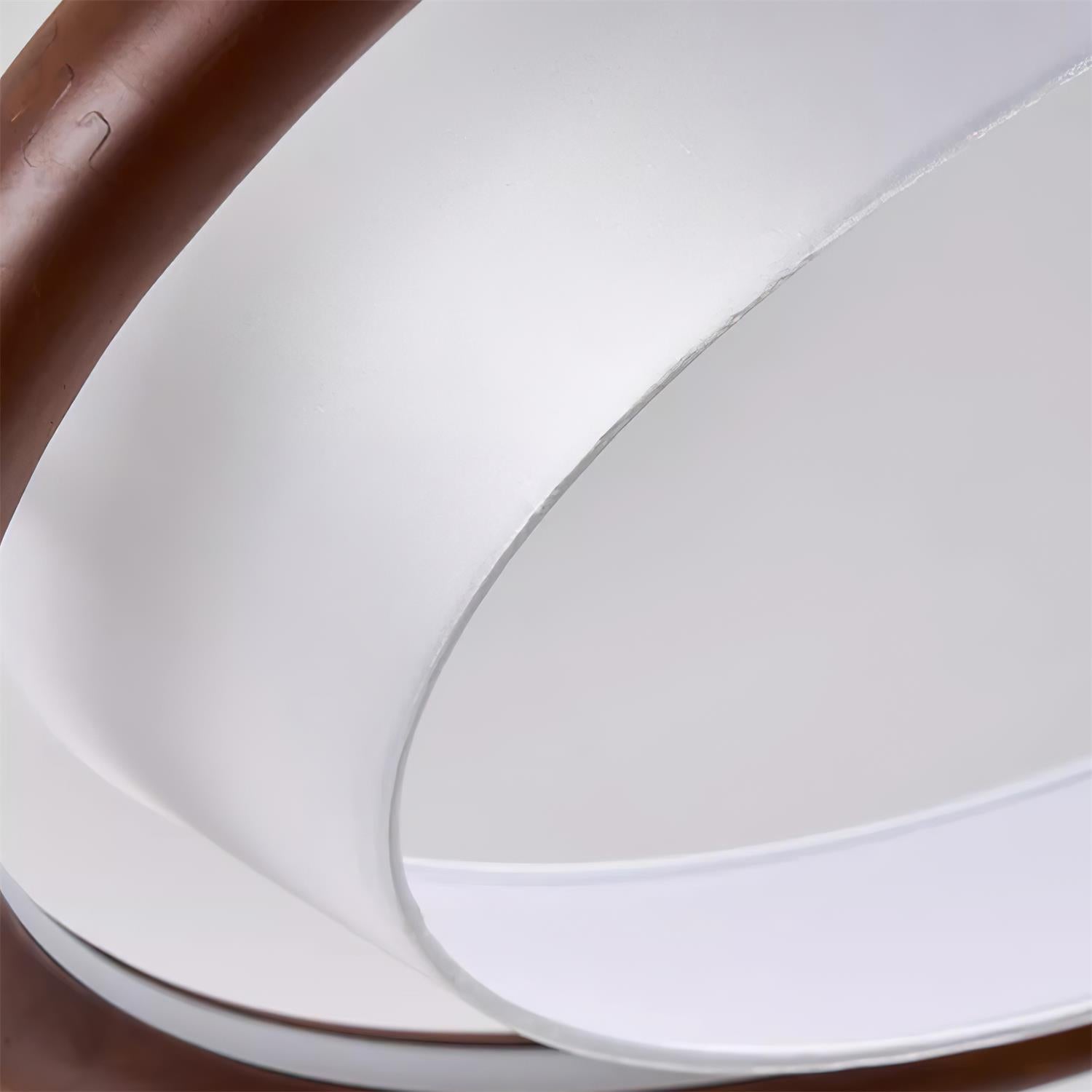 Breno Lustre Anneau en Bois Minimaliste