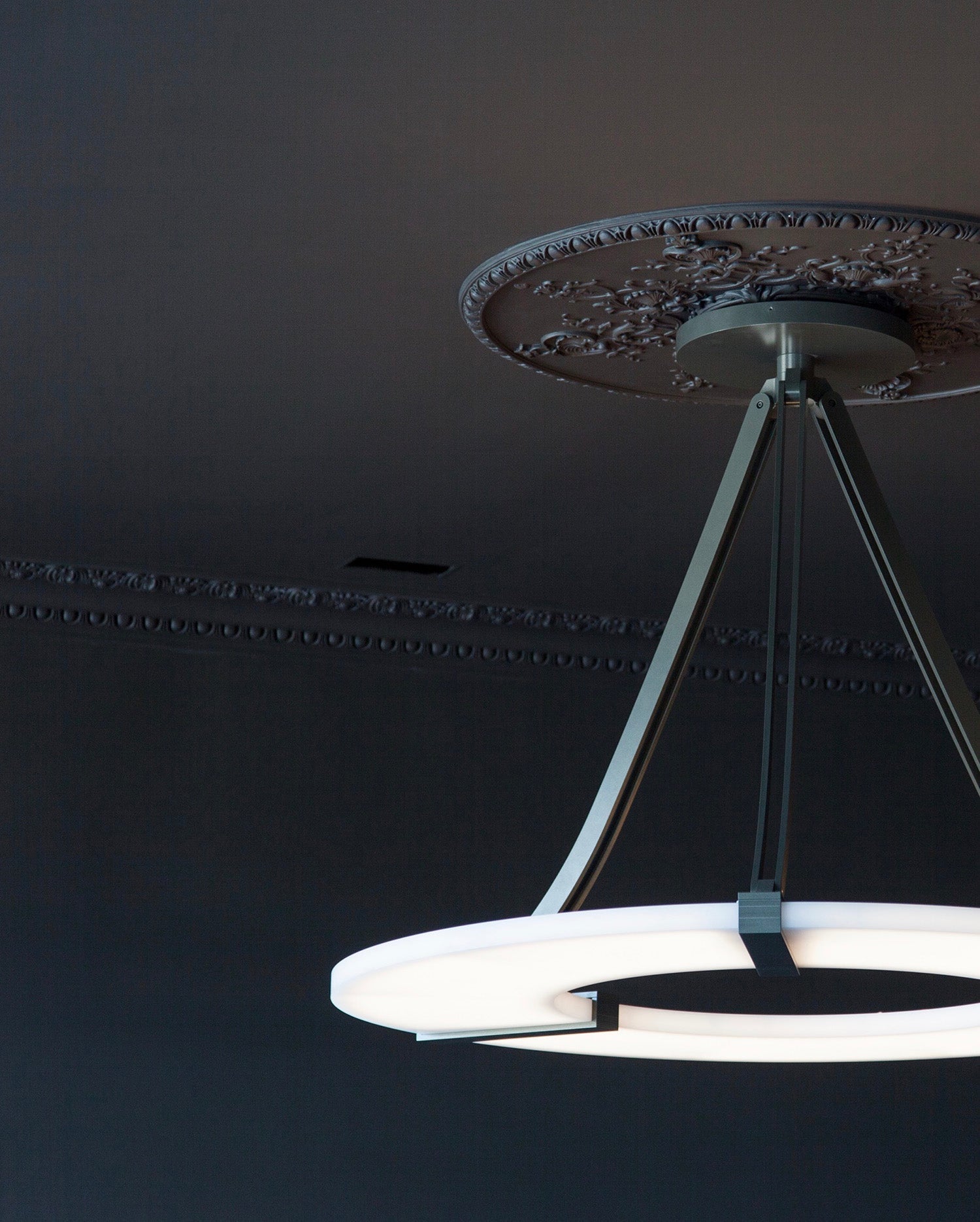 Elirionis Lustre Métal Albâtre Minimaliste Moderne