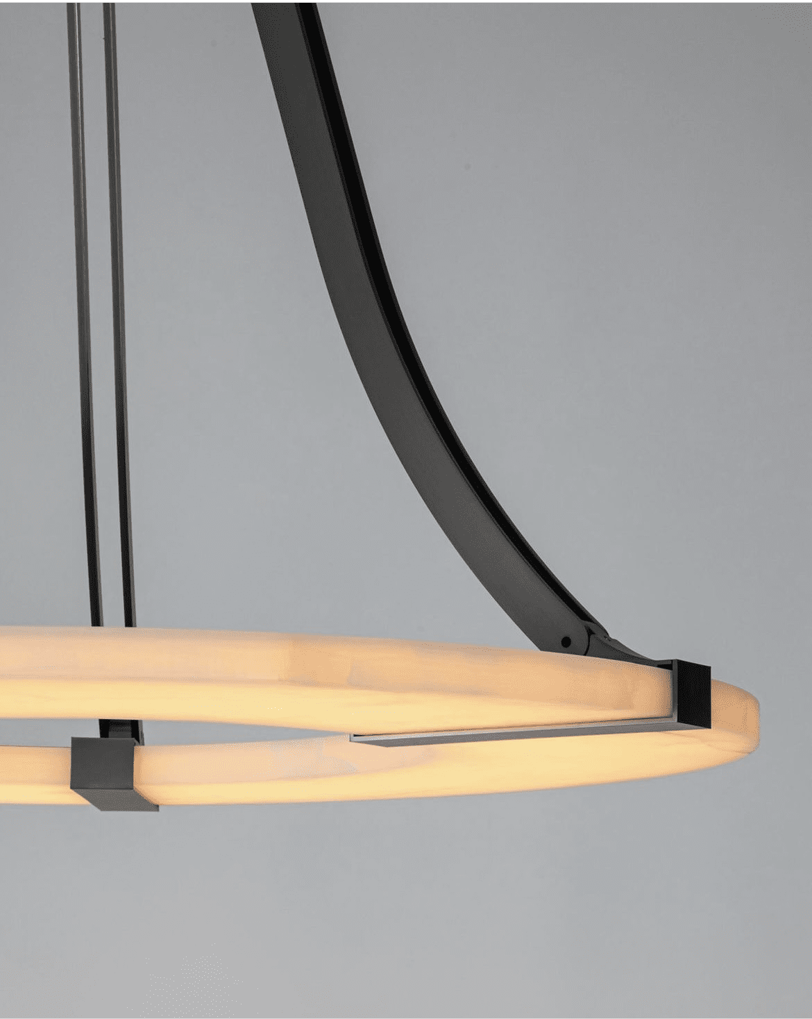 Elirionis Lustre Métal Albâtre Minimaliste Moderne