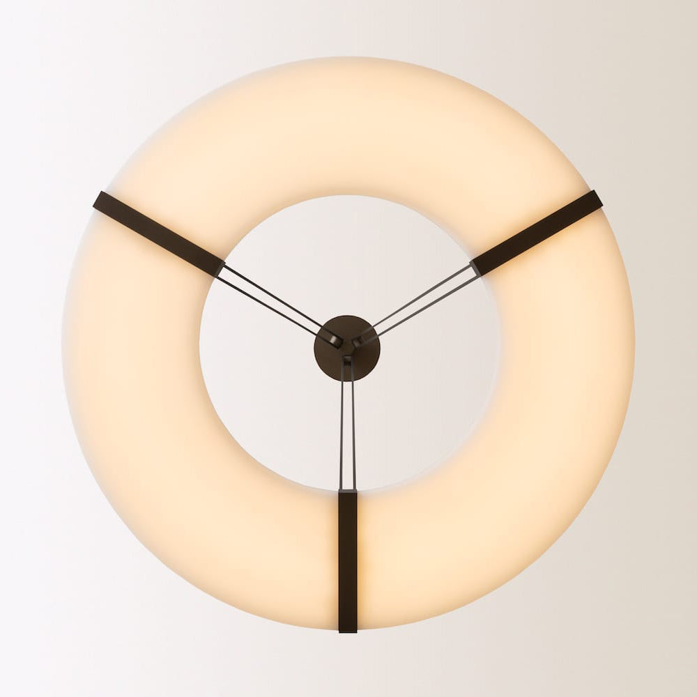 Elirionis Lustre Métal Albâtre Minimaliste Moderne