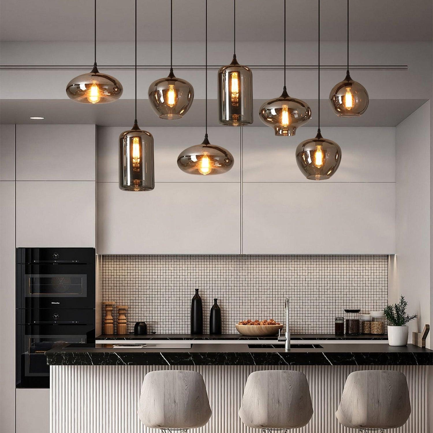 Mirelia Suspension Industrielle en Verre