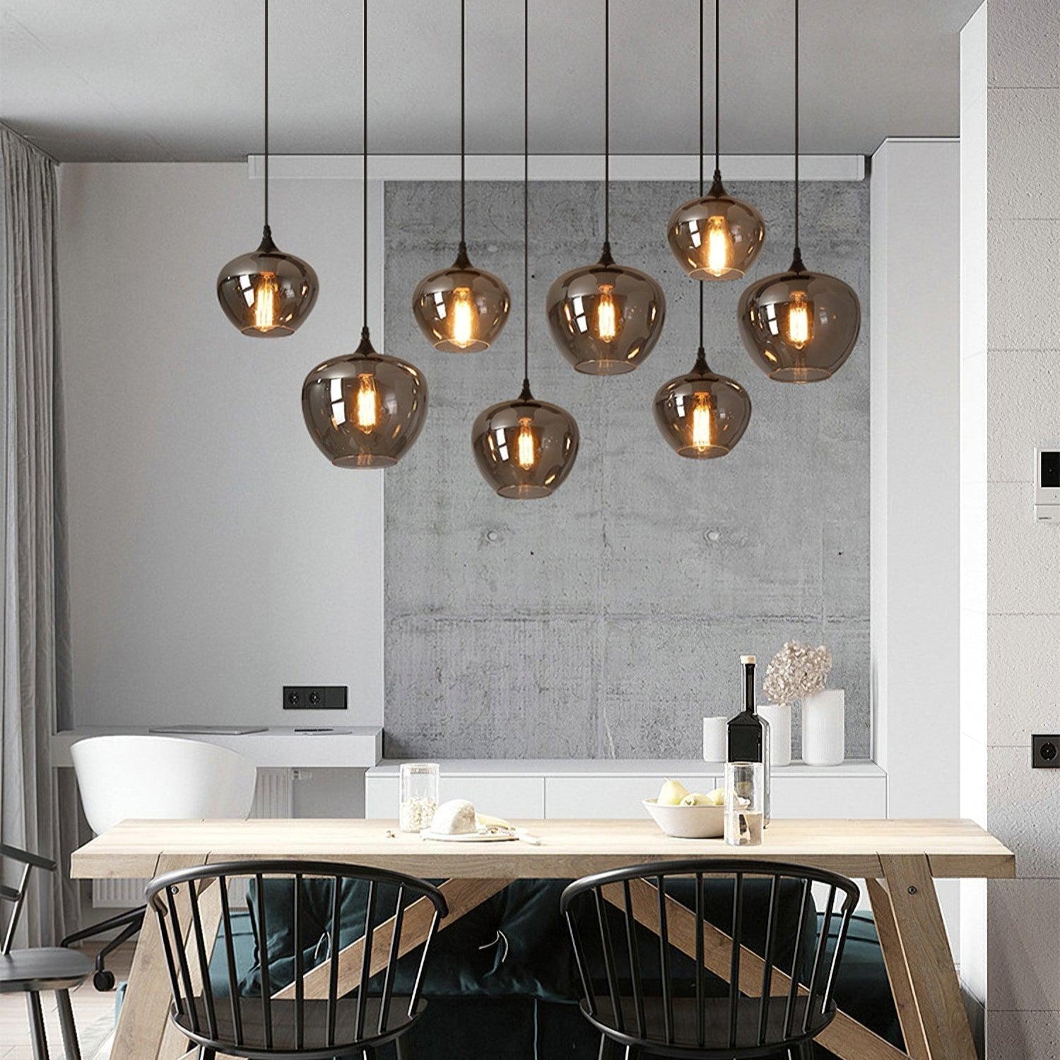 Talis Suspension en Verre Industrielle Chic