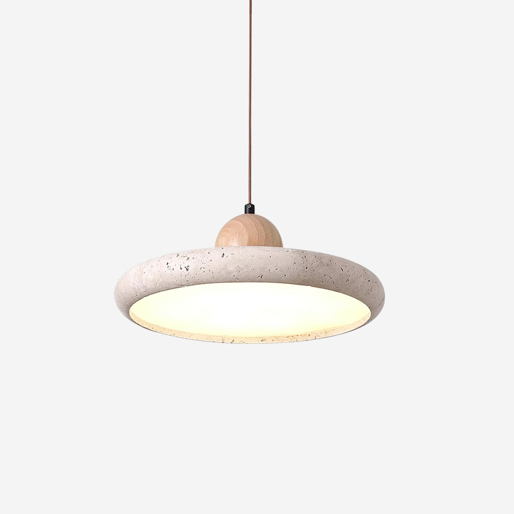 Lydia Suspension Minimaliste en Travertin