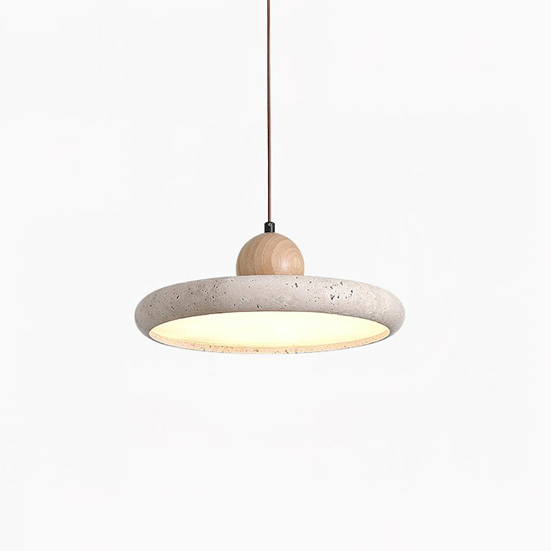 Lydia Suspension Minimaliste en Travertin