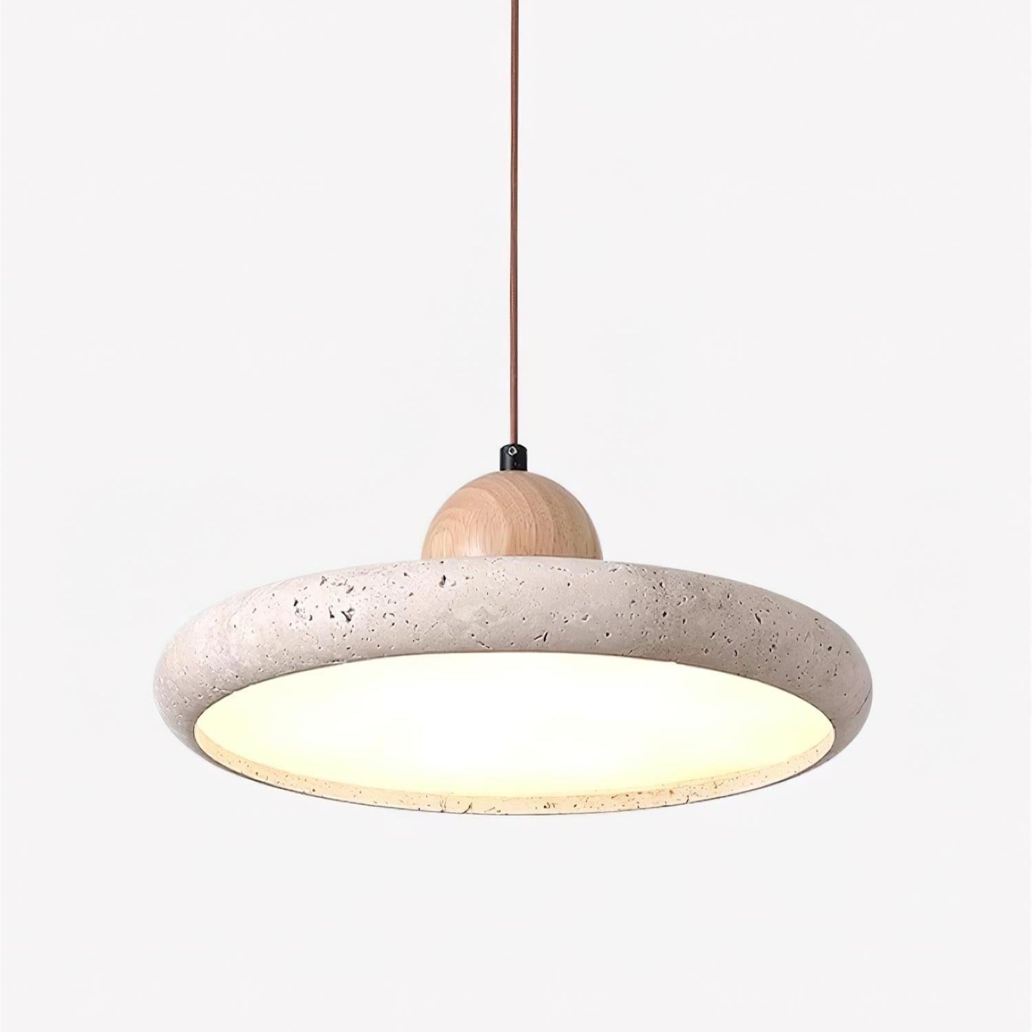 Lydia Suspension Minimaliste en Travertin