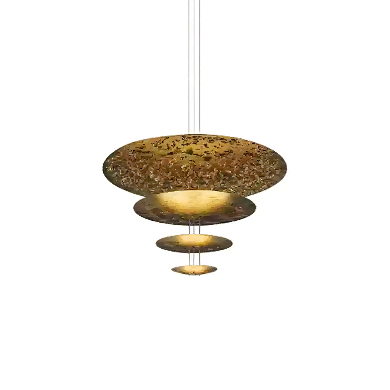 Zathaara Suspension Feuilles d’Or Étagées