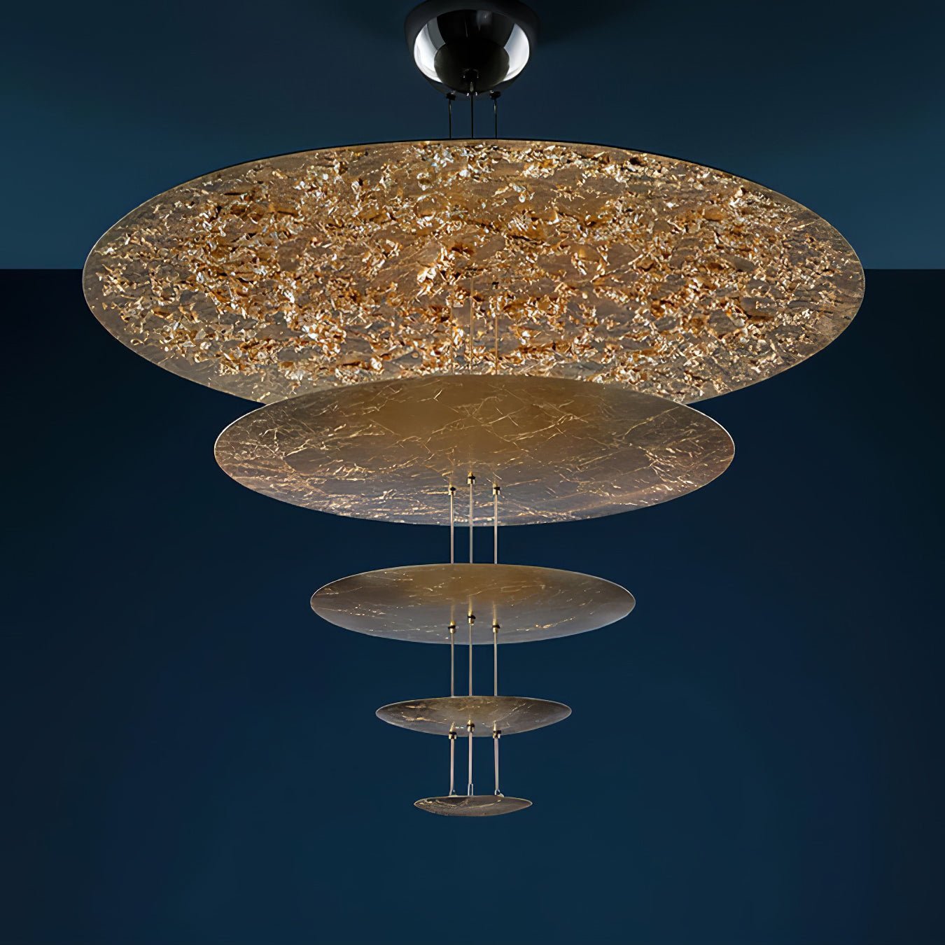 Zathaara Suspension Feuilles d’Or Étagées