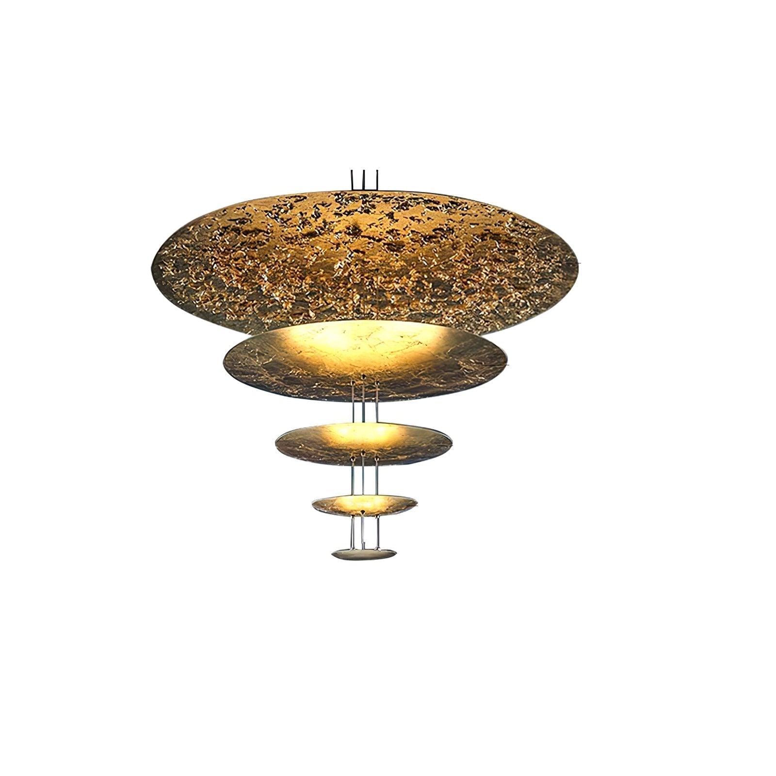 Zathaara Suspension Feuilles d’Or Étagées