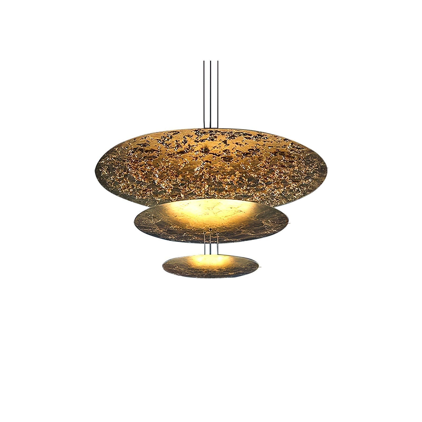 Zathaara Suspension Feuilles d’Or Étagées