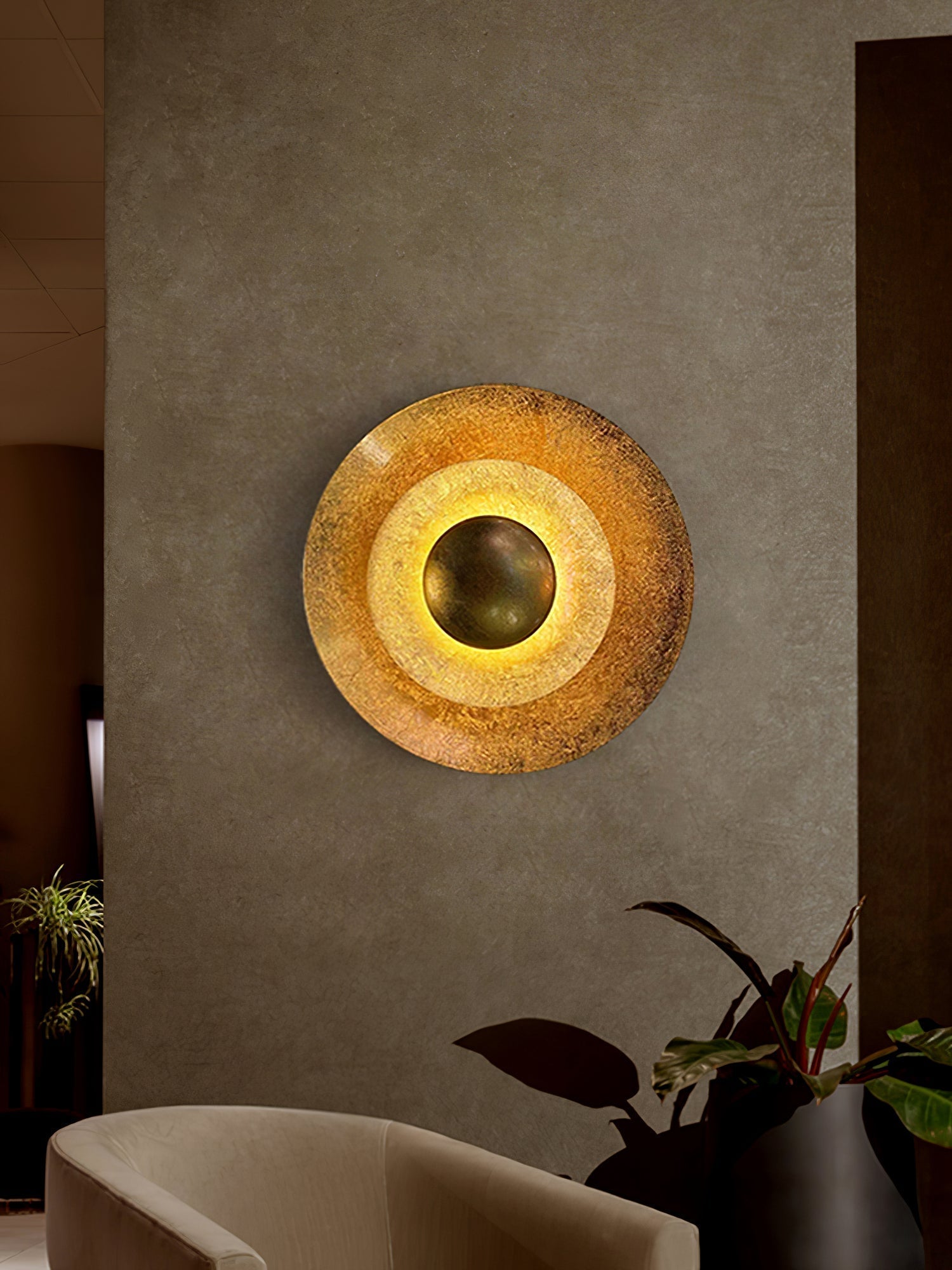 Solaris Applique Murale Feuille Vintage