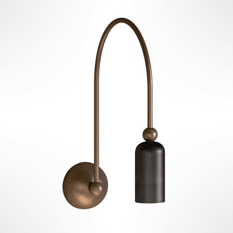 Vortigaud Courbe Bronze Noir Applique Lumière