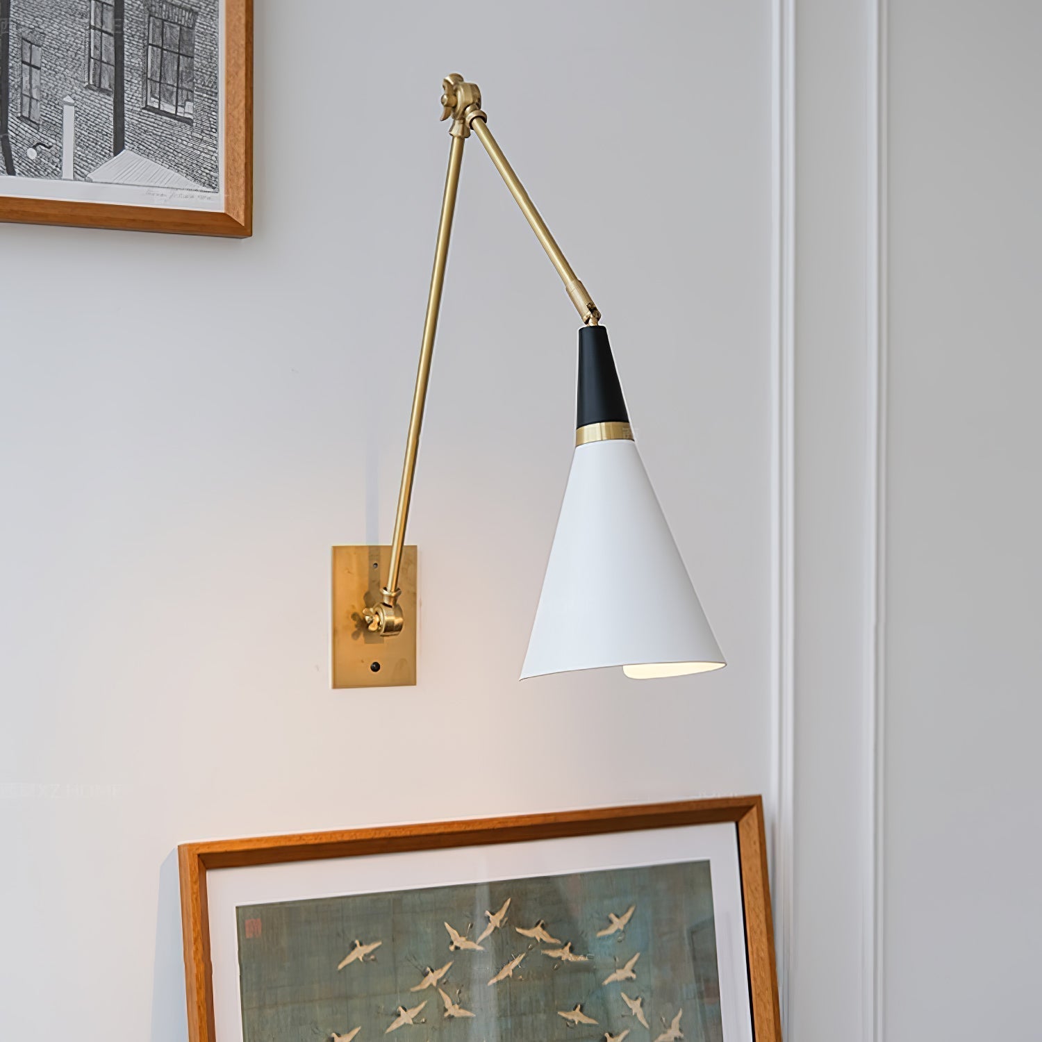 Ersila Applique Murale Laiton Métal Minimaliste Moderne