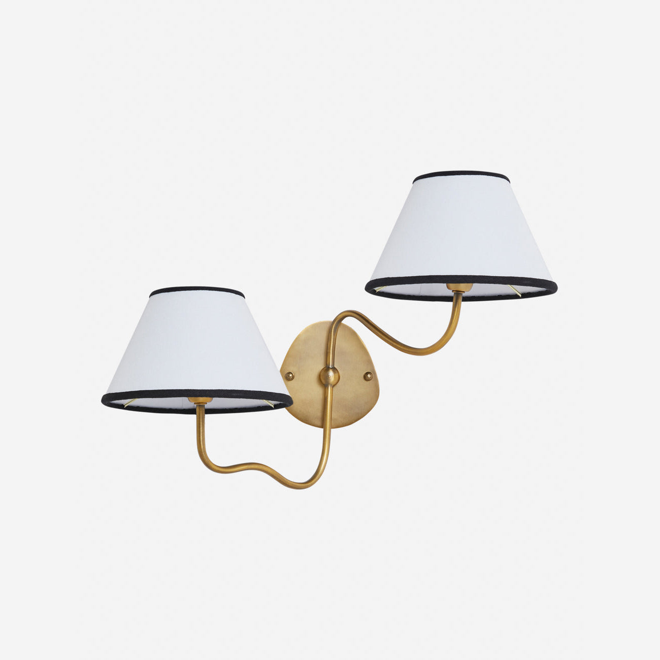 Evynor Applique Murale Laiton Tissu Industriel Vintage