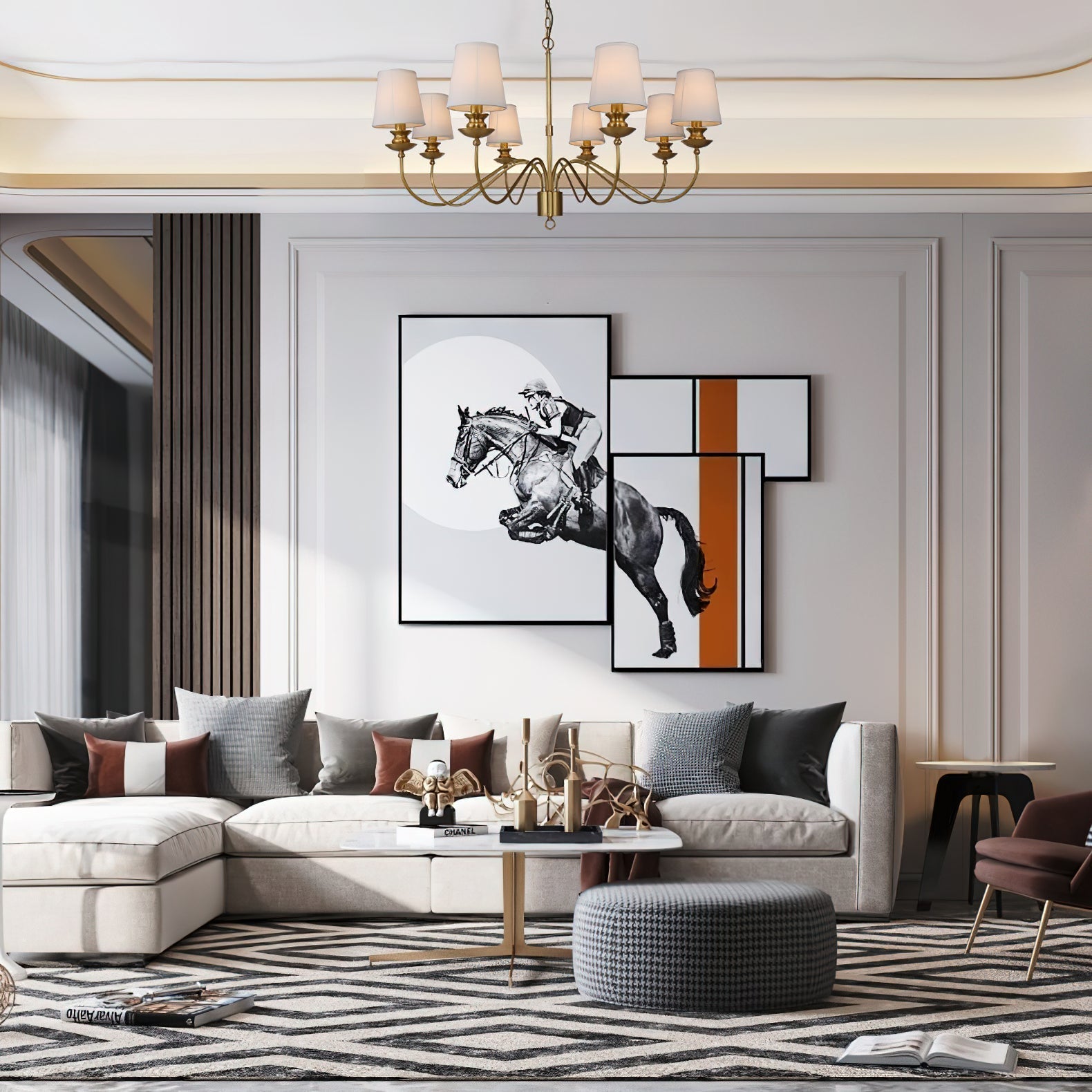 Imiryra Lustre Laiton Tissu Luxe Postmoderne