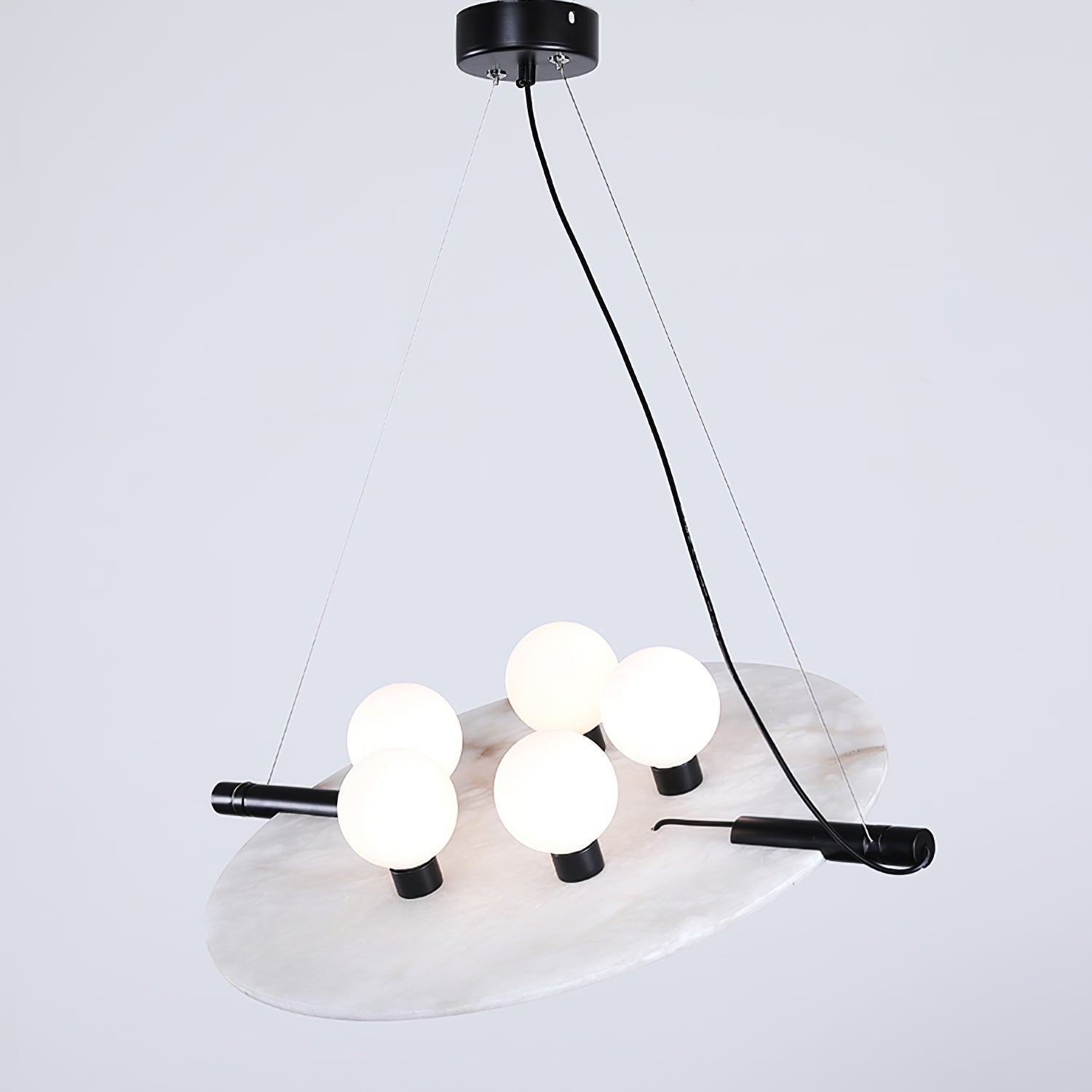 Vasila Suspension Métal Albâtre Luxe Postmoderne
